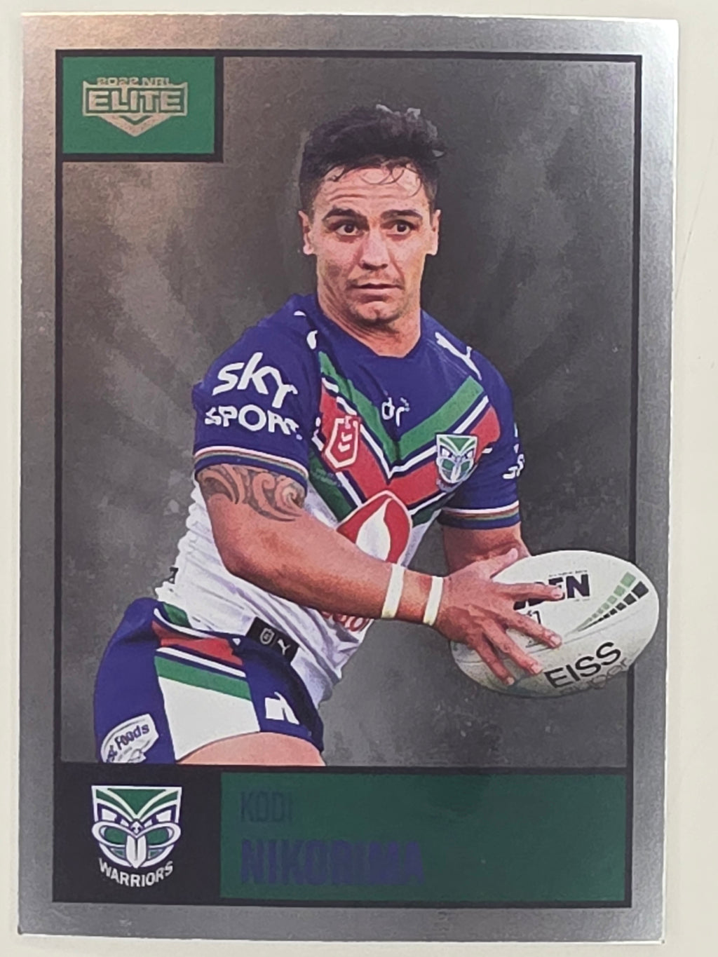 NRL 2022 Elite Silver Parallel #134 Kodi Nikorima New Zealand Warriors