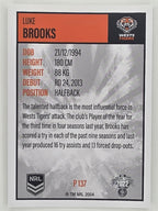 NRL 2022 Elite Silver Parallel #137 Luke Brooks Wests Tigers