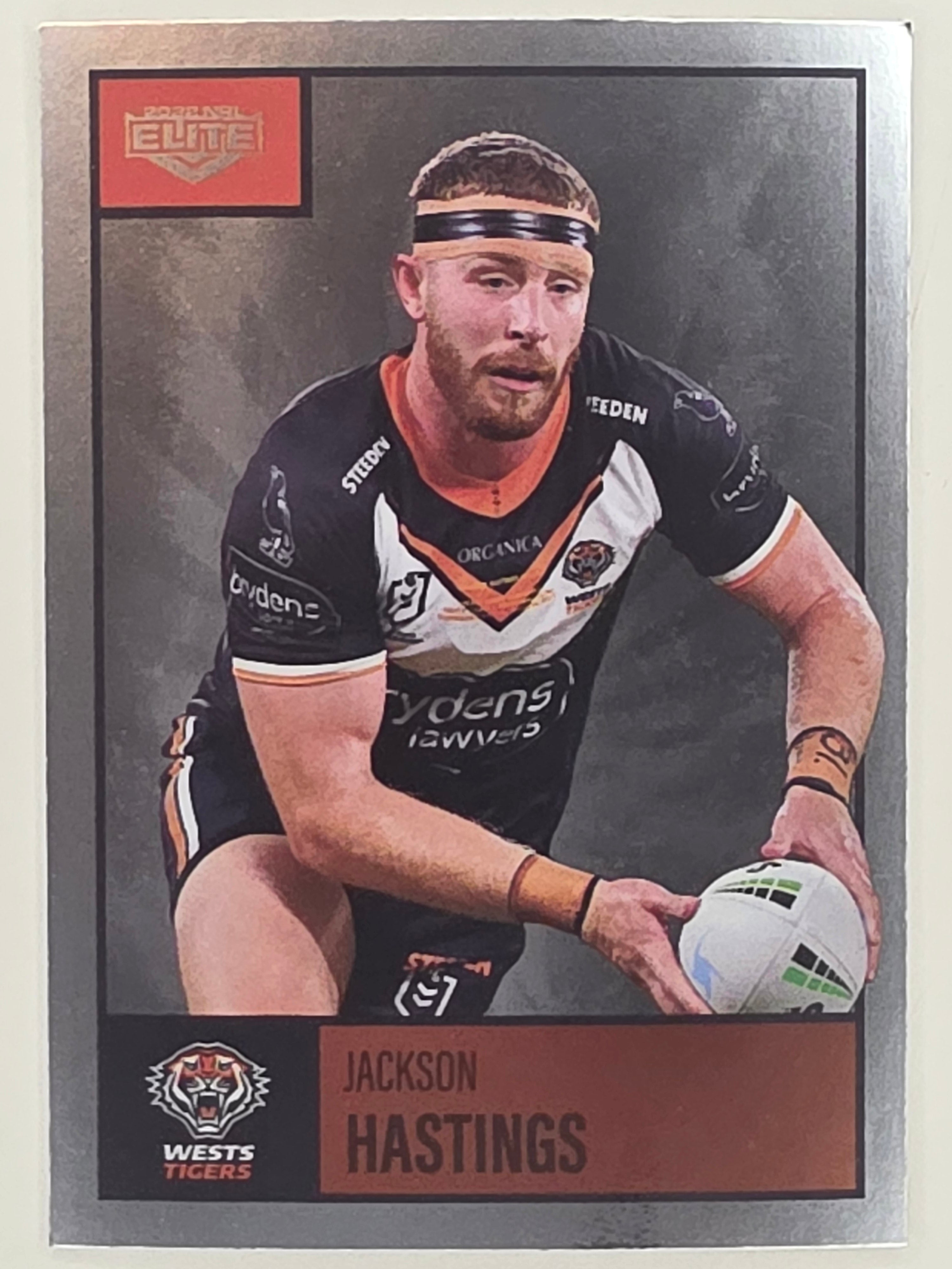 NRL 2022 Elite Silver Parallel #139 Jackson Hastings Wests Tigers