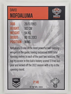 NRL 2022 Elite Silver Parallel #141 David Nofoaluma Wests Tigers
