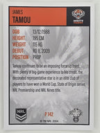NRL 2022 Elite Silver Parallel #142 James Tamou Wests Tigers