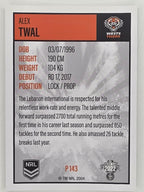 NRL 2022 Elite Silver Parallel #143 Alex Twal Wests Tigers