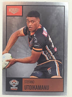 NRL 2022 Elite Silver Parallel #144 Stefano Utoikamanu Wests Tigers
