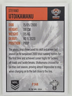 NRL 2022 Elite Silver Parallel #144 Stefano Utoikamanu Wests Tigers