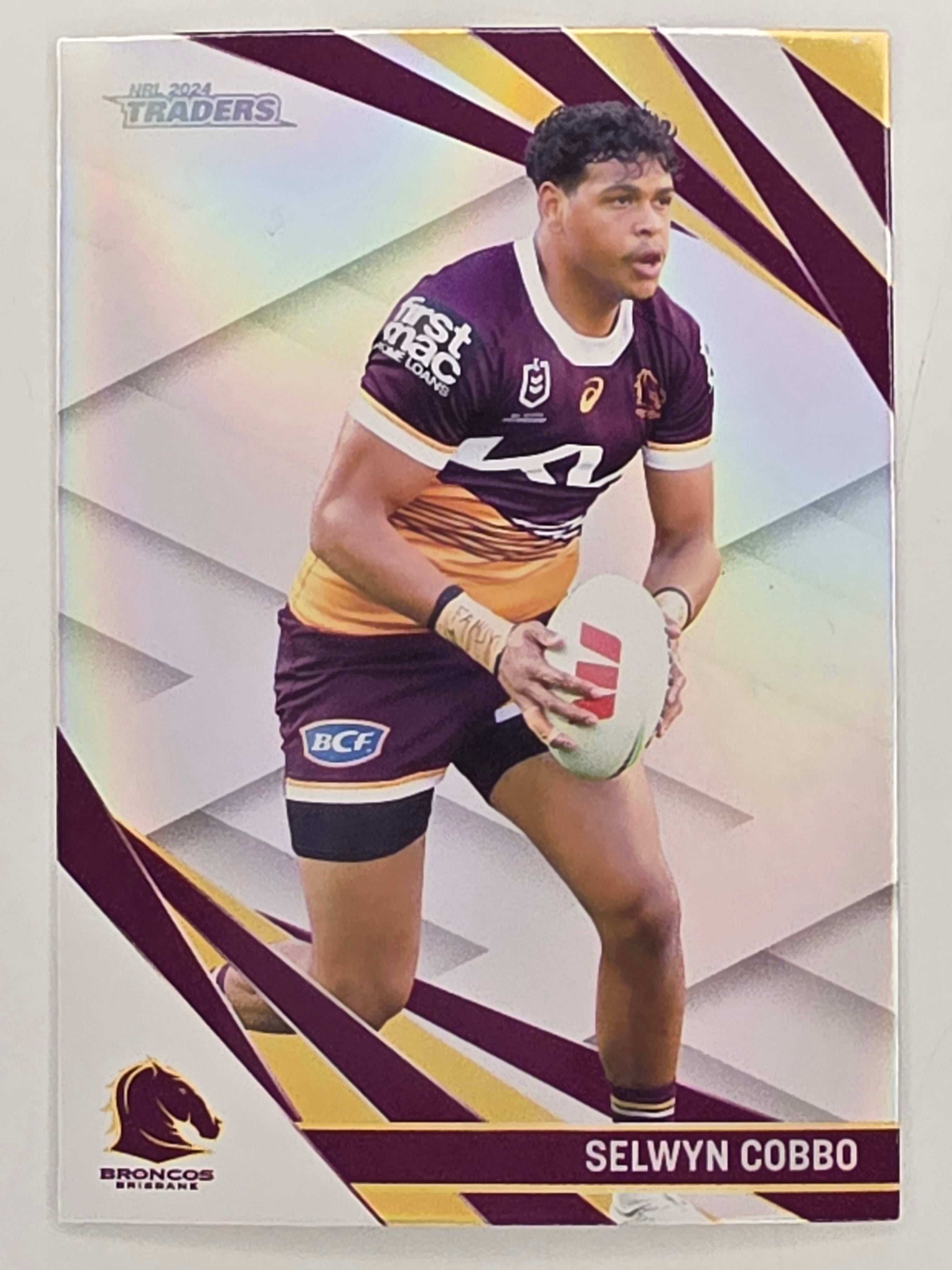 NRL 2024 Traders Pearl Parallel #004 Selwyn Cobbo Brisbane Broncos