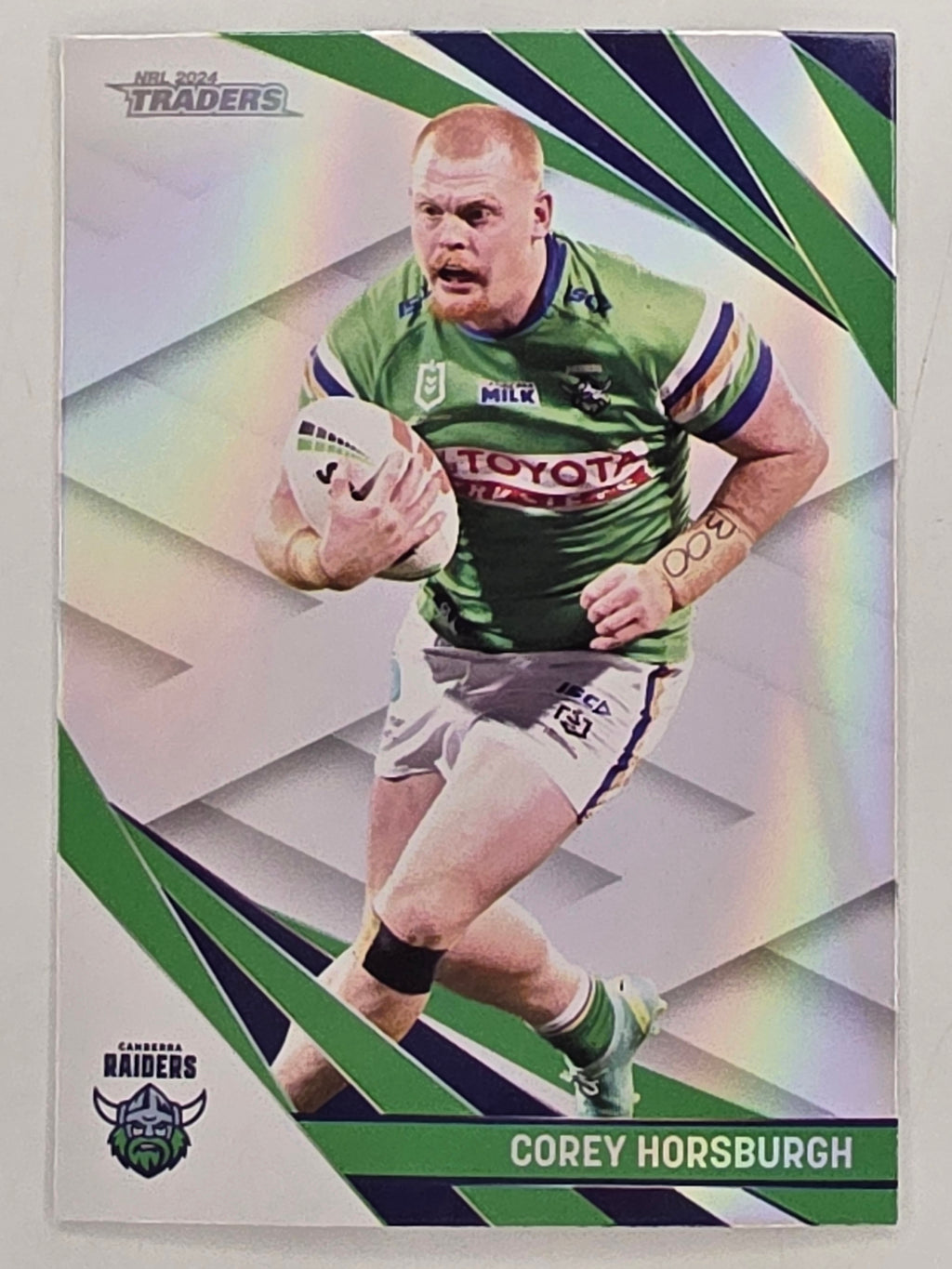 NRL 2024 Traders Pearl Parallel #012 Corey Horsburgh Canberra Raiders