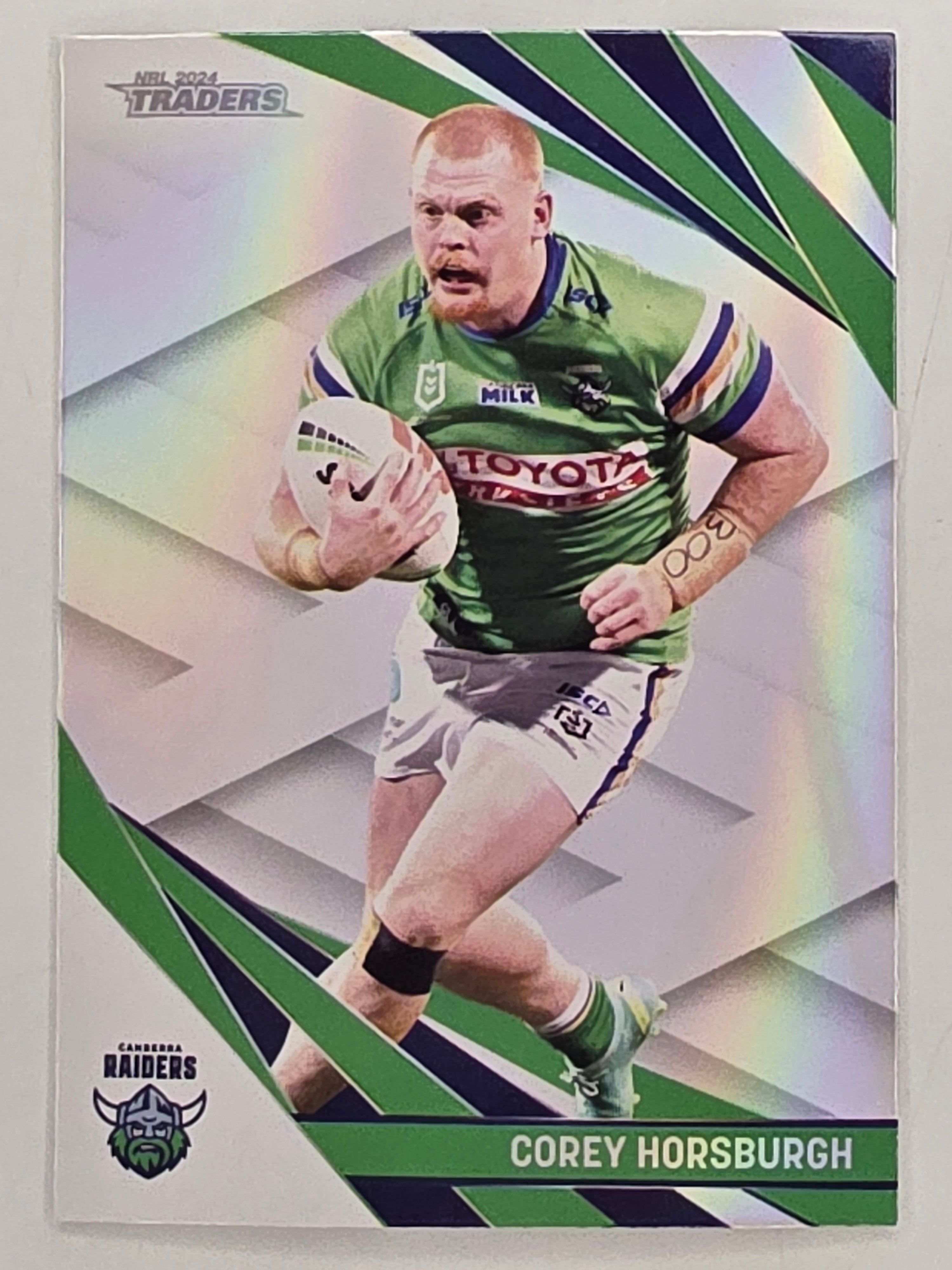 NRL 2024 Traders Pearl Parallel #012 Corey Horsburgh Canberra Raiders