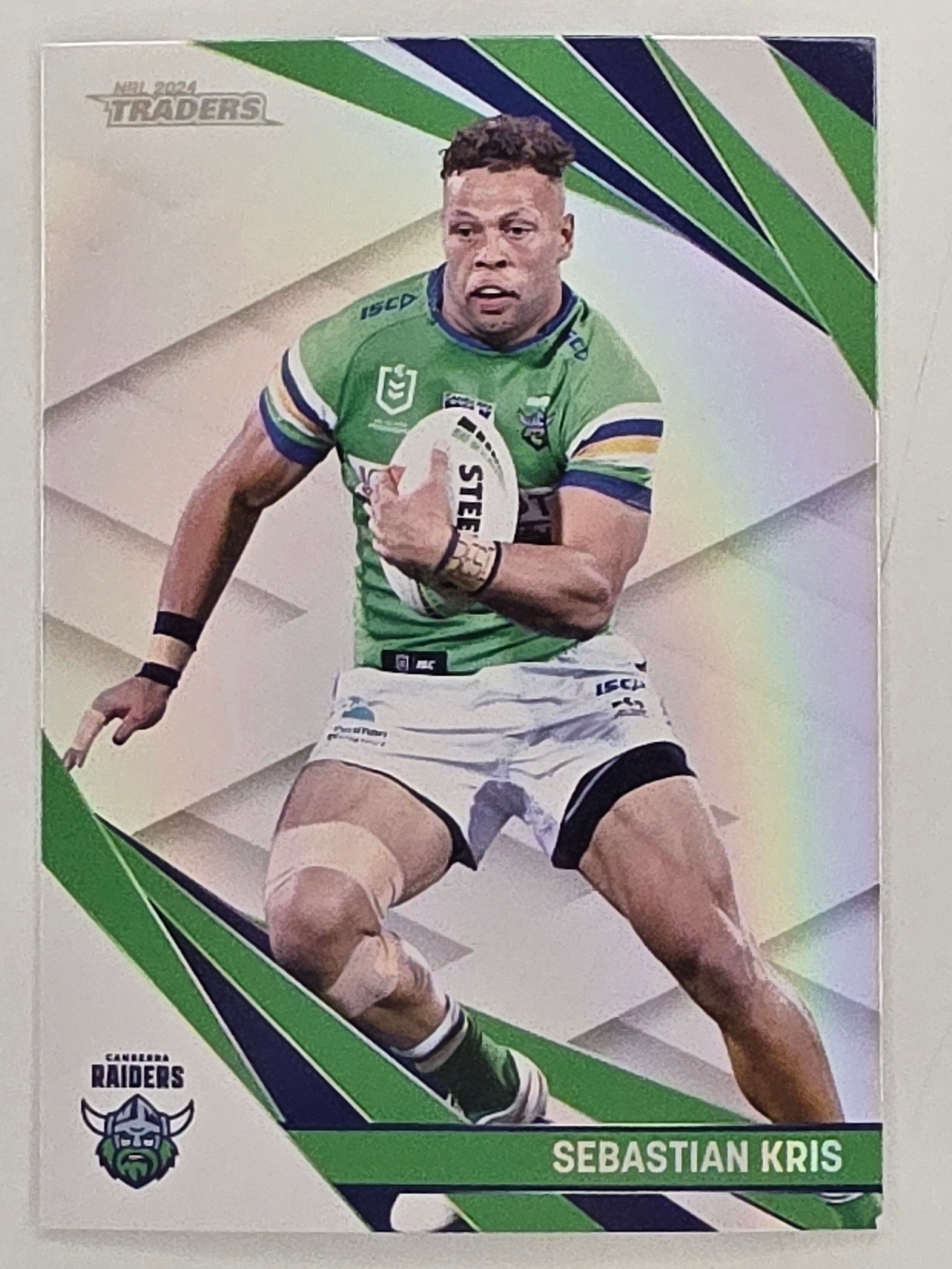 NRL 2024 Traders Pearl Parallel #013 Sebastian Kris Canberra Raiders