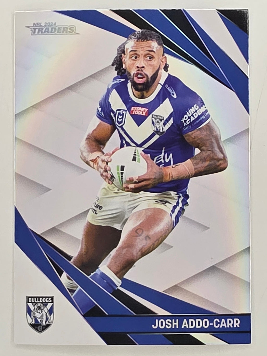 NRL 2024 Traders Pearl Parallel #020 Josh Addo-Carr Canterbury Bankstown Bulldogs