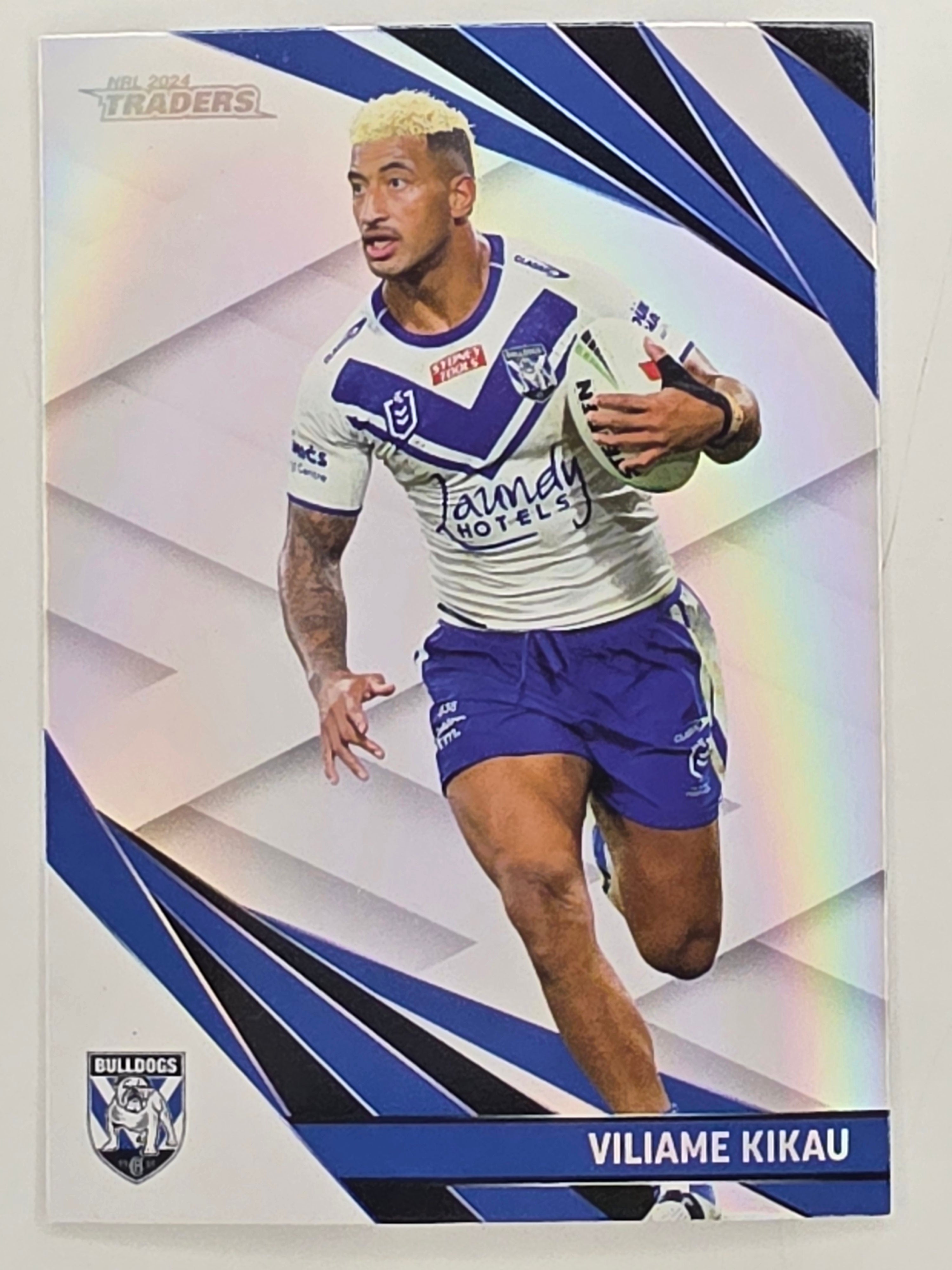 NRL 2024 Traders Pearl Parallel #022 Viliame Kikau Canterbury Bankstown Bulldogs