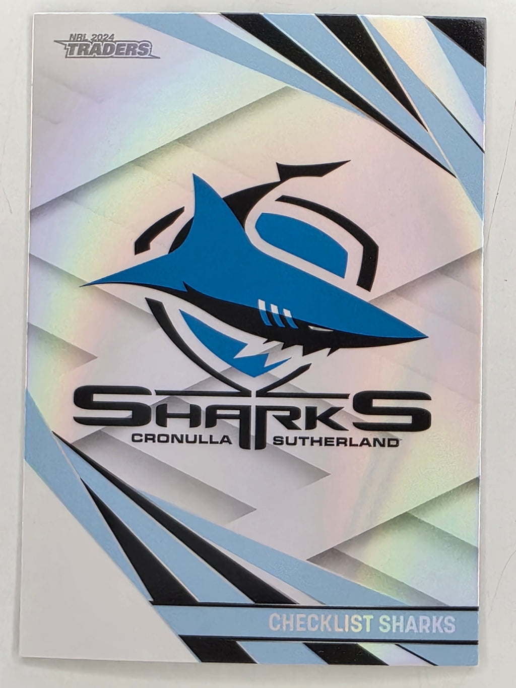 NRL 2024 Traders Pearl Parallel #028 Sharks Checklist Cronulla Sutherland Sharks