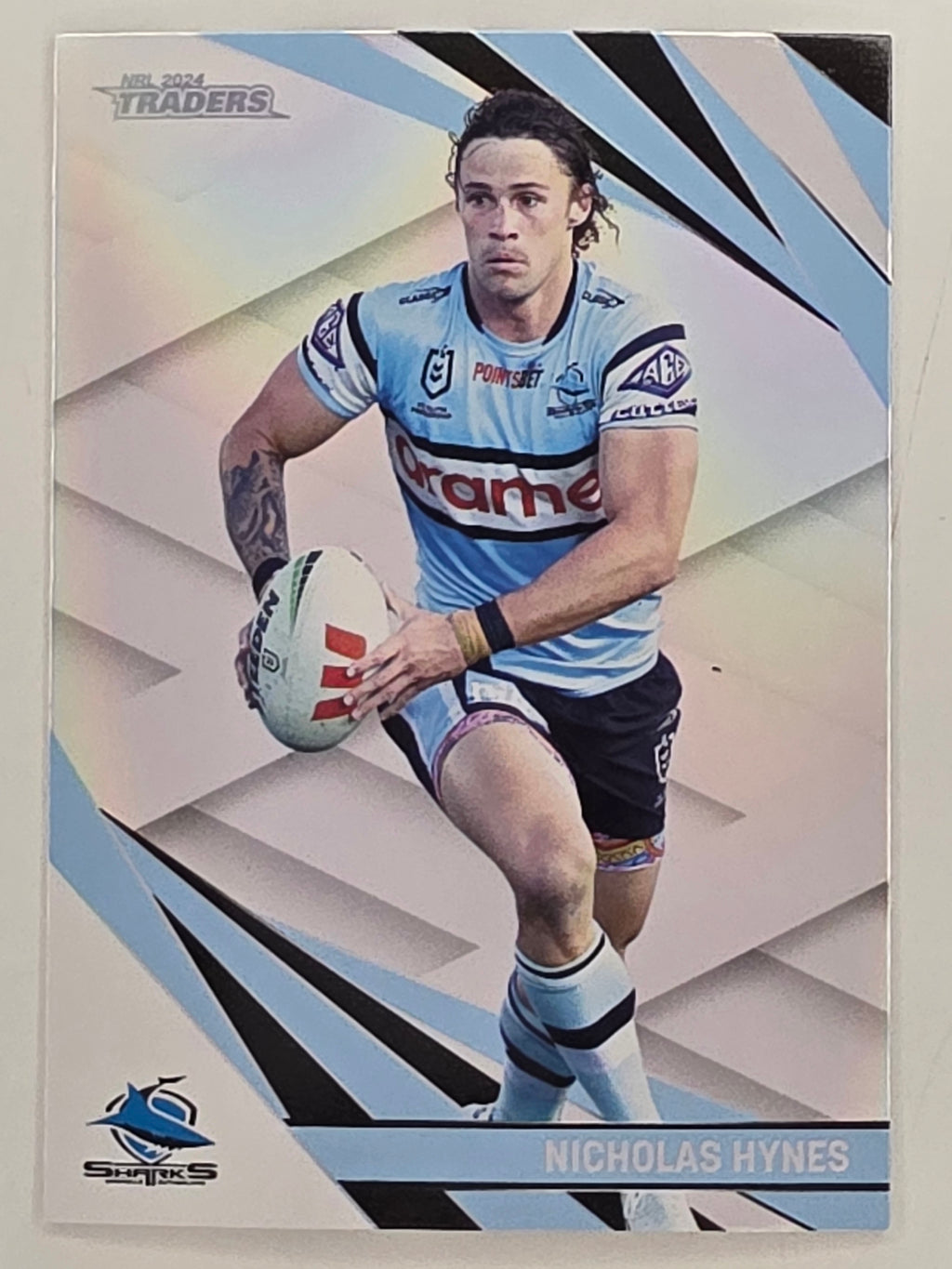 NRL 2024 Traders Pearl Parallel #030 Nicholas Hynes Cronulla Sutherland Sharks