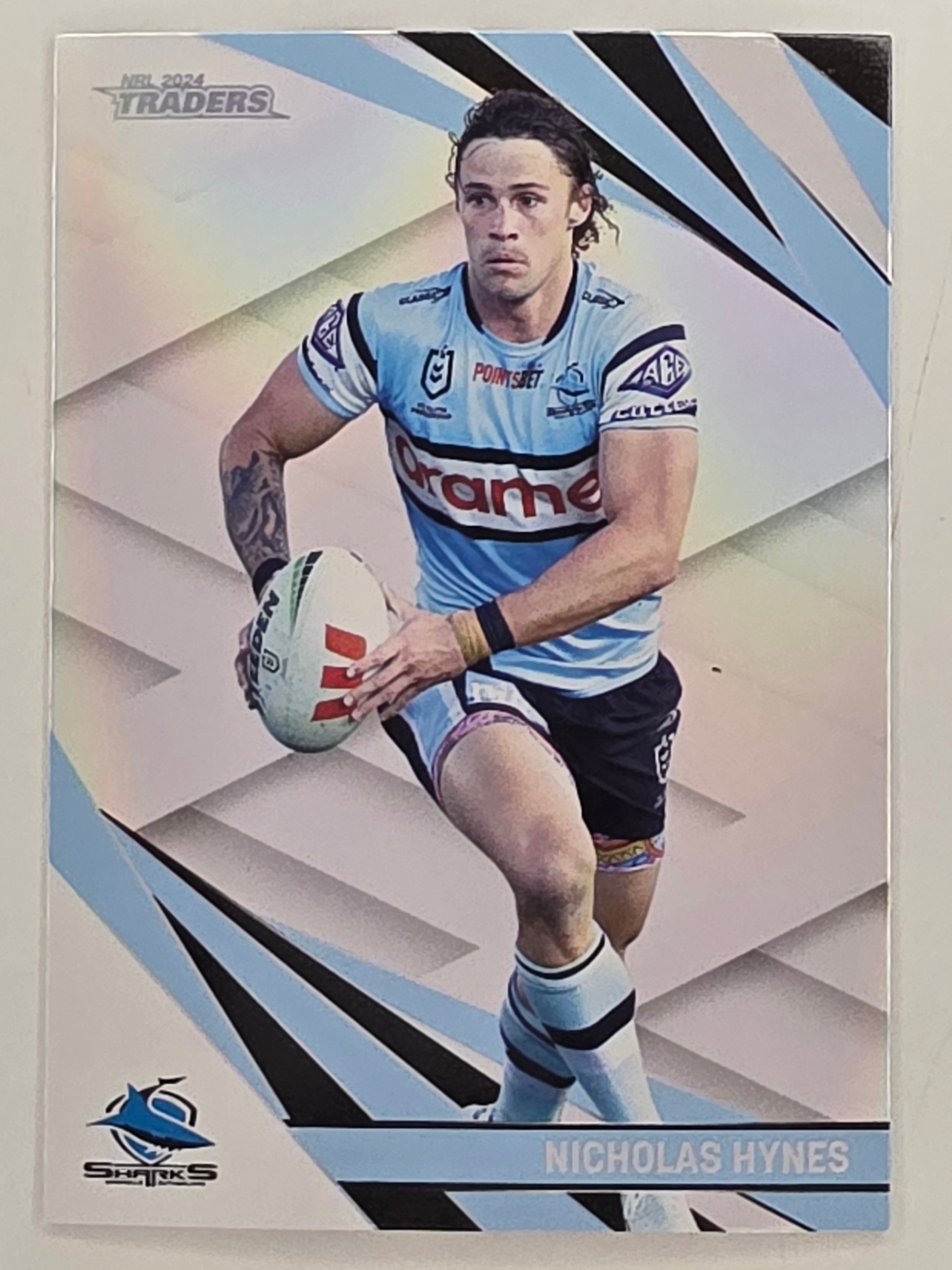 NRL 2024 Traders Pearl Parallel #030 Nicholas Hynes Cronulla Sutherland Sharks