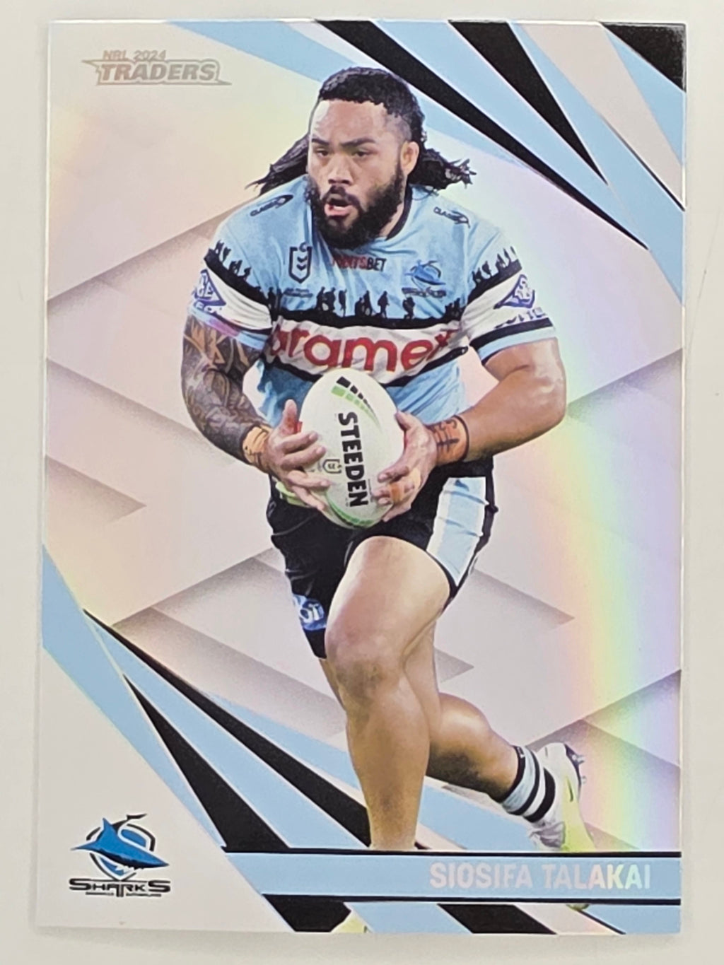 NRL 2024 Traders Pearl Parallel #036 Siosifa Talakai Cronulla Sutherland Sharks