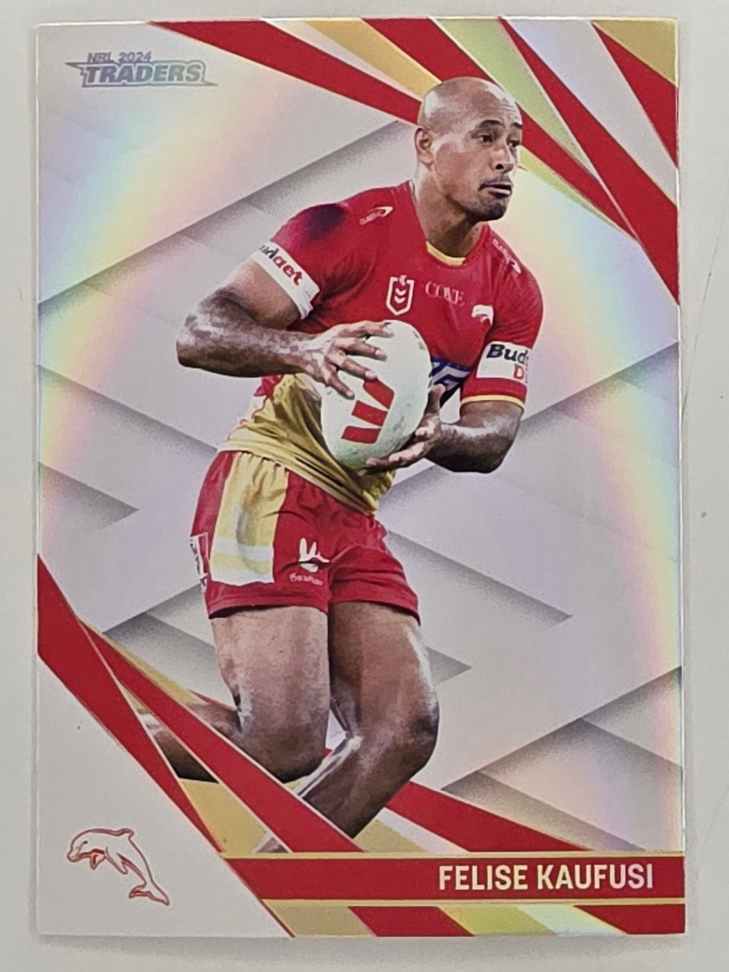 NRL 2024 Traders Pearl Parallel #042 Felise Kaufusi Redcliffe Dolphins
