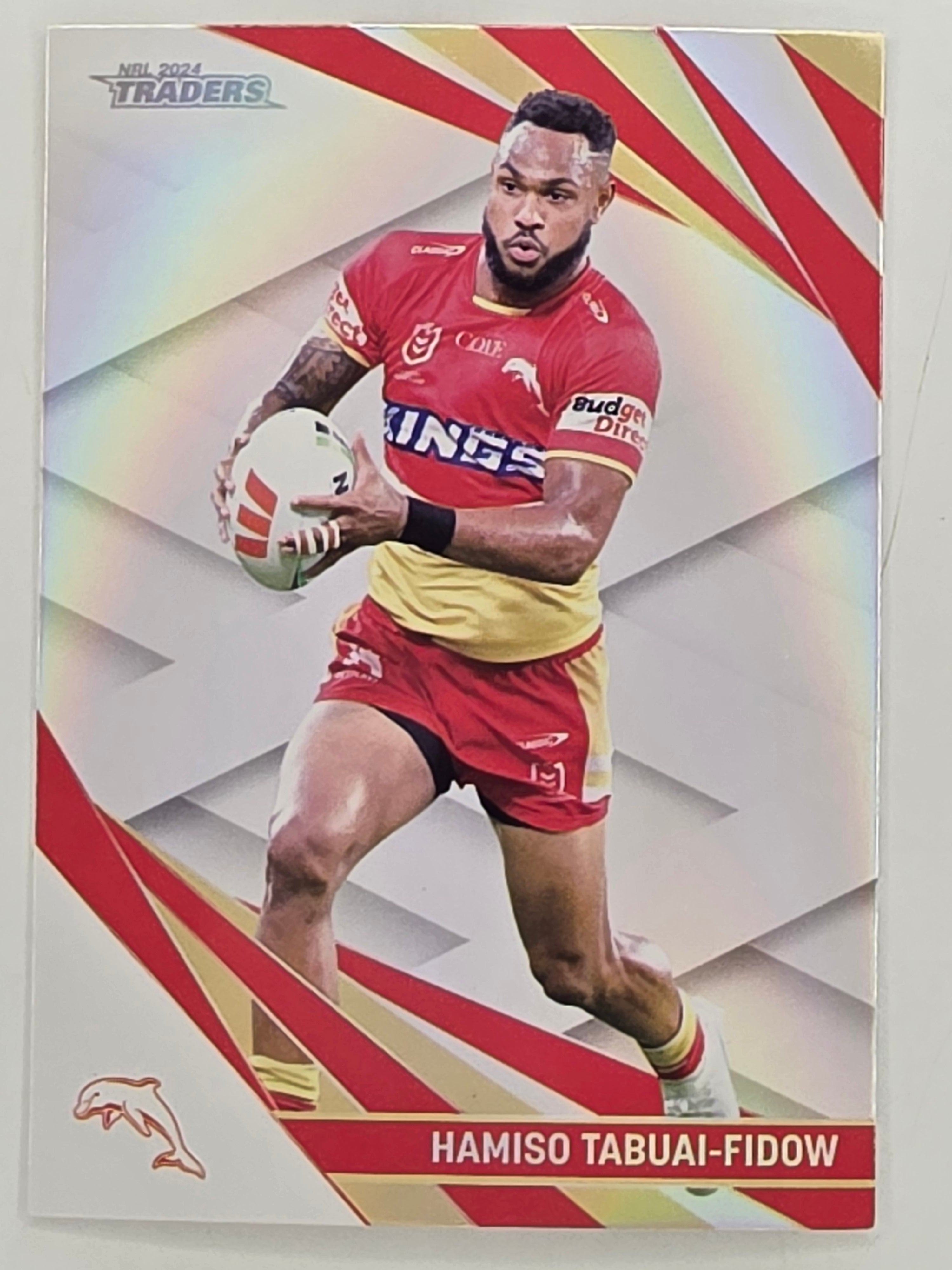 NRL 2024 Traders Pearl Parallel #044 Hamiso Tabuai-Fidow Redcliffe Dolphins