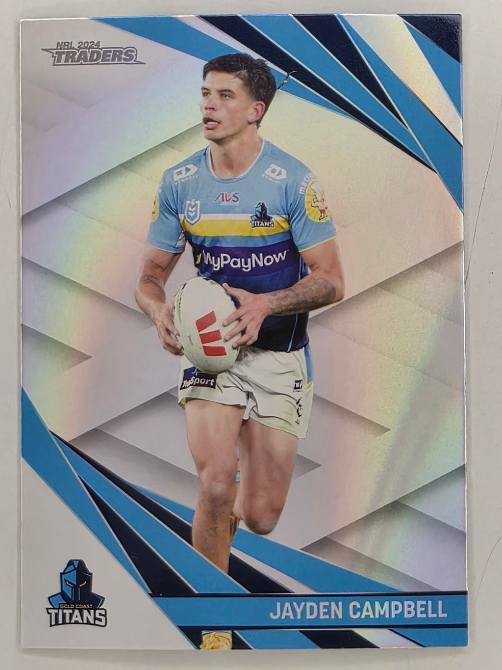 NRL 2024 Traders Pearl Parallel #048 Jayden Campbell Gold Coast Titans