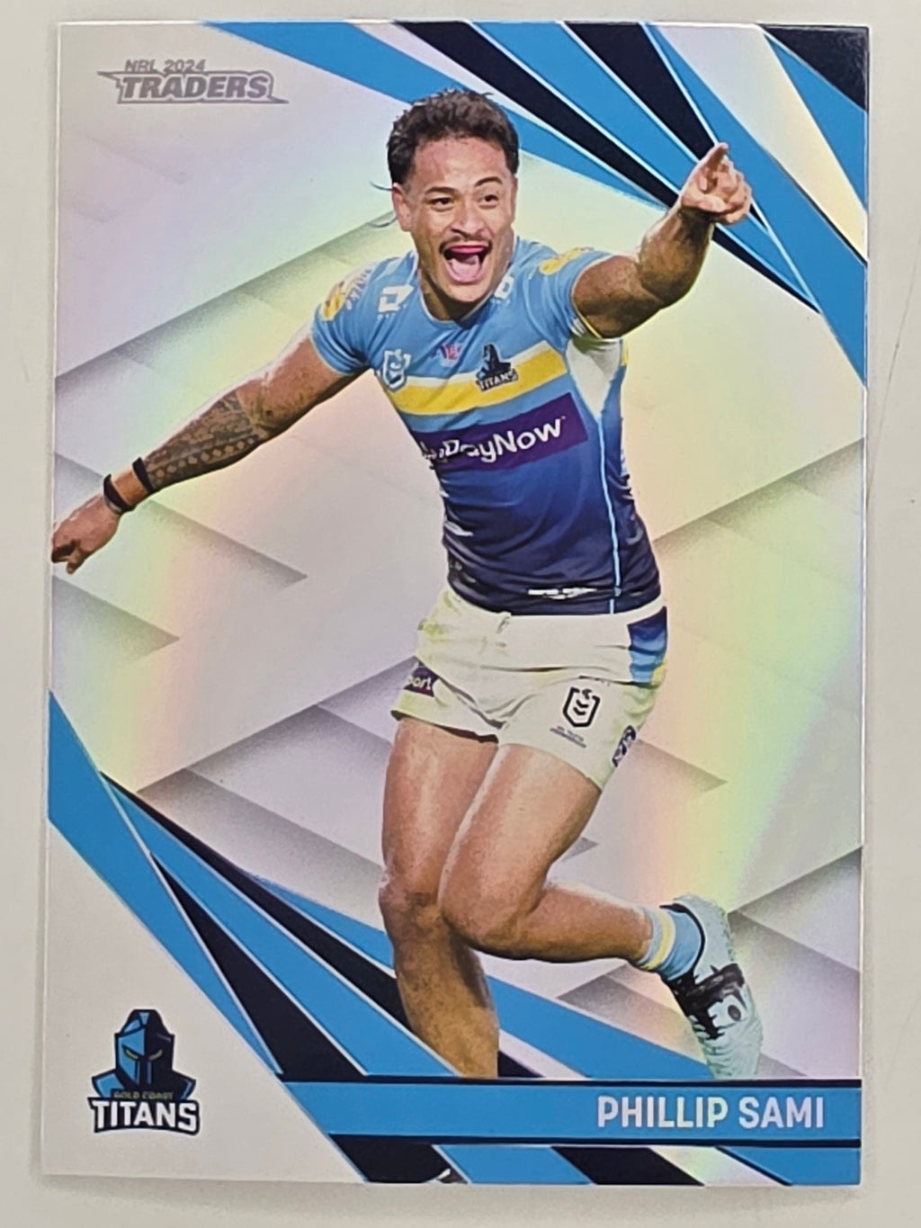 NRL 2024 Traders Pearl Parallel #054 Phillip Sami Gold Coast Titans