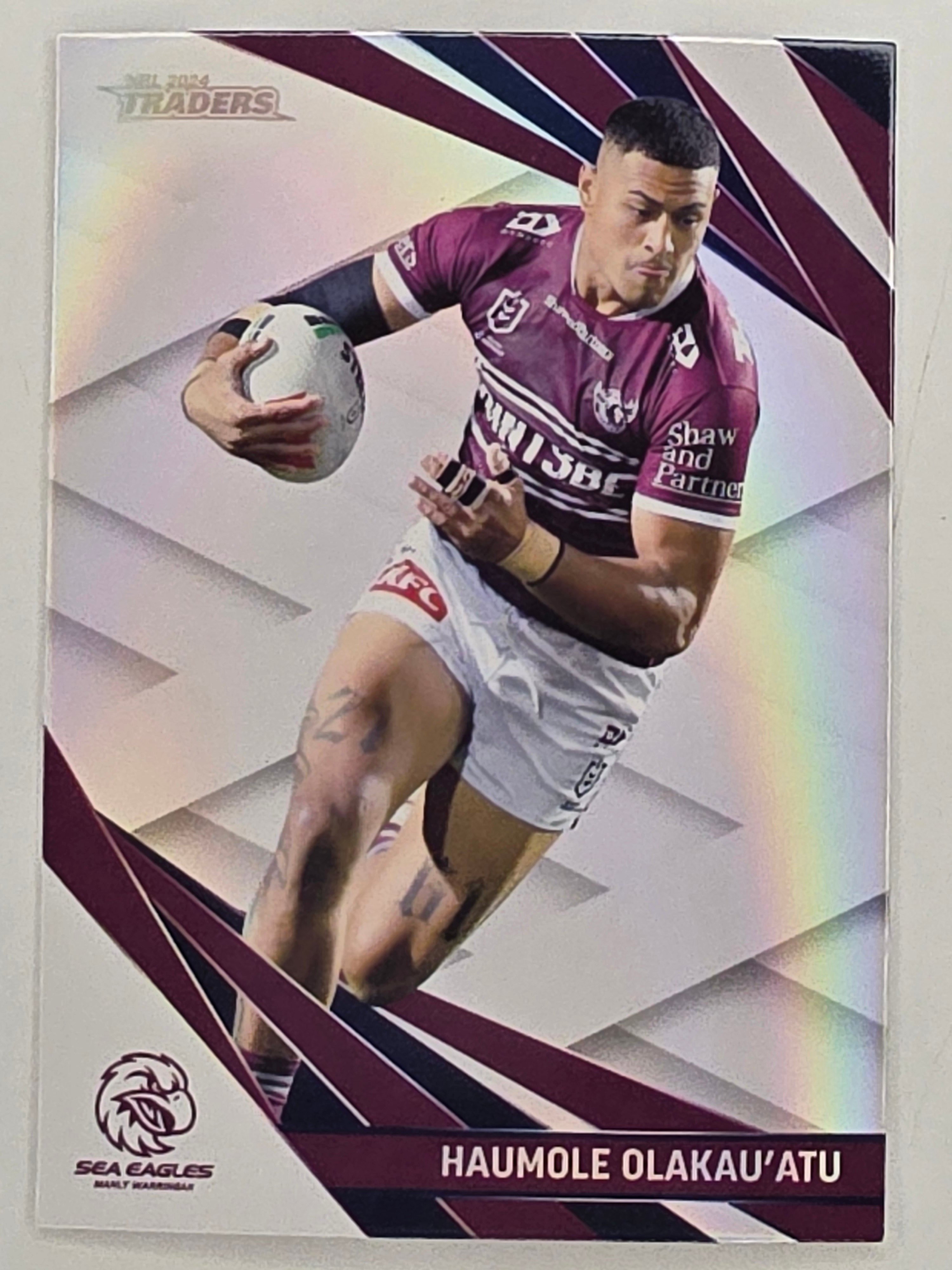 NRL 2024 Traders Pearl Parallel #060 Haumole Olakau’atu Manly Warringah Sea Eagles