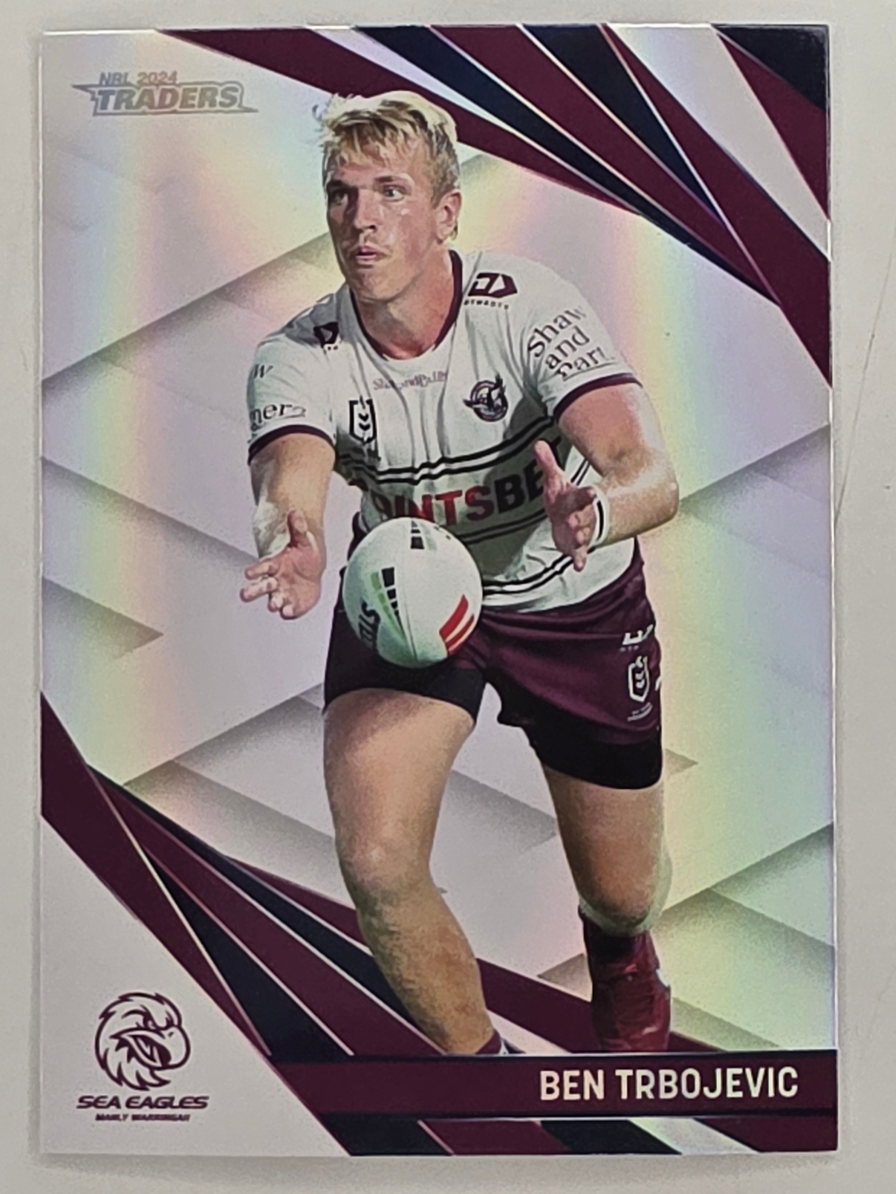 NRL 2024 Traders Pearl Parallel #061 Ben Trbojevic Manly Warringah Sea Eagles