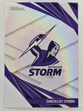 NRL 2024 Traders Pearl Parallel #064 Storm Checklist Melbourne Storm