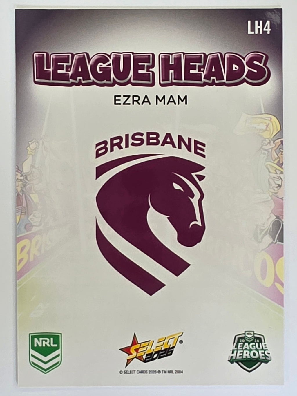 NRL 2026 League Heroes | League Heads | #LH4 | Ezra Mam | Brisbane Broncos