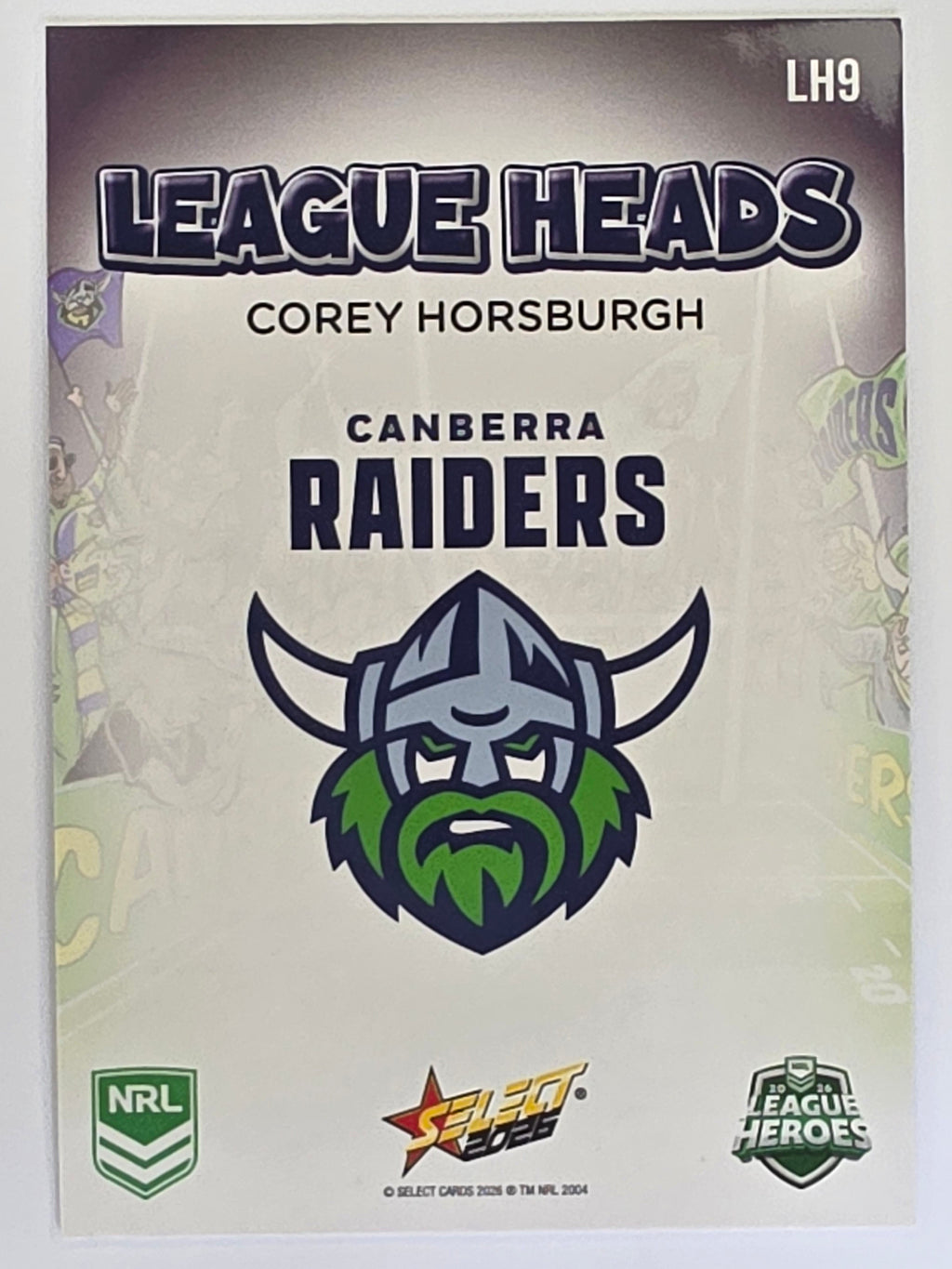 NRL 2026 League Heroes | League Heads | #LH9 | Corey Horsburgh | Canberra Raiders
