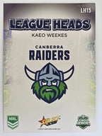 NRL 2026 League Heroes | League Heads | #LH15 | Kaeo Weekes | Canberra Raiders
