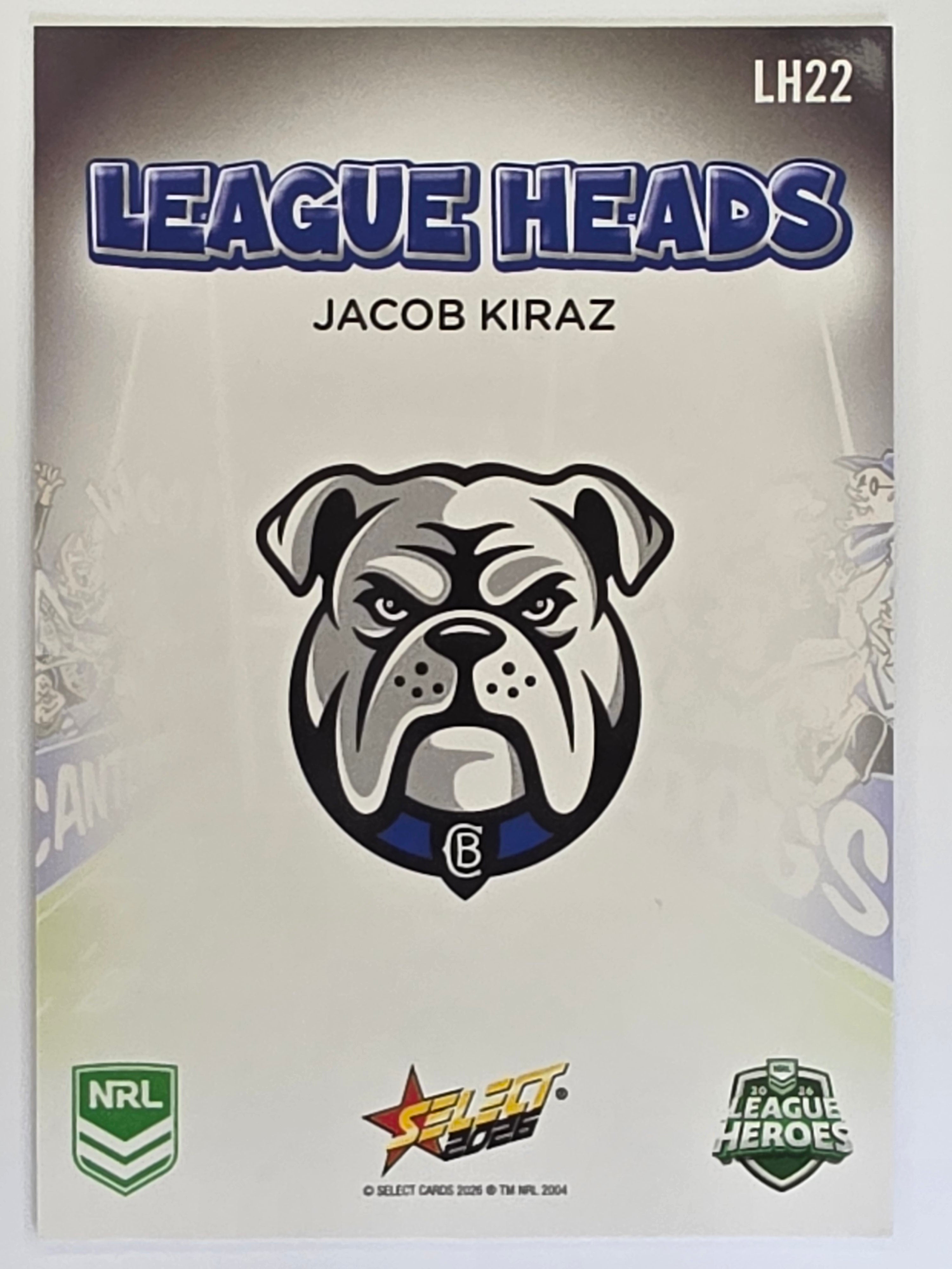 NRL 2026 League Heroes | League Heads | #LH22 | Jacob Kiraz | Canterbury Bulldogs