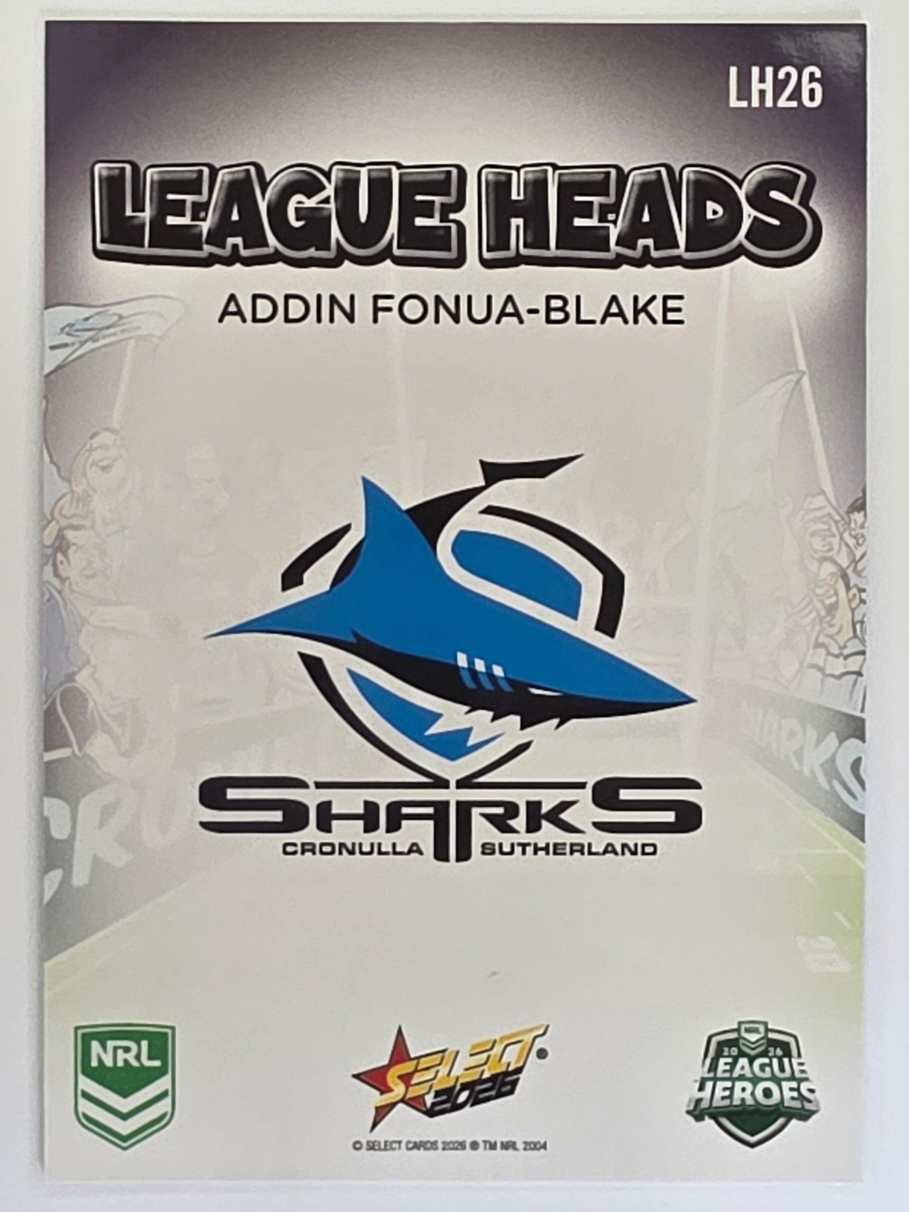 NRL 2026 League Heroes | League Heads | #LH26 | Addin Fonua-Blake | Cronulla Sharks