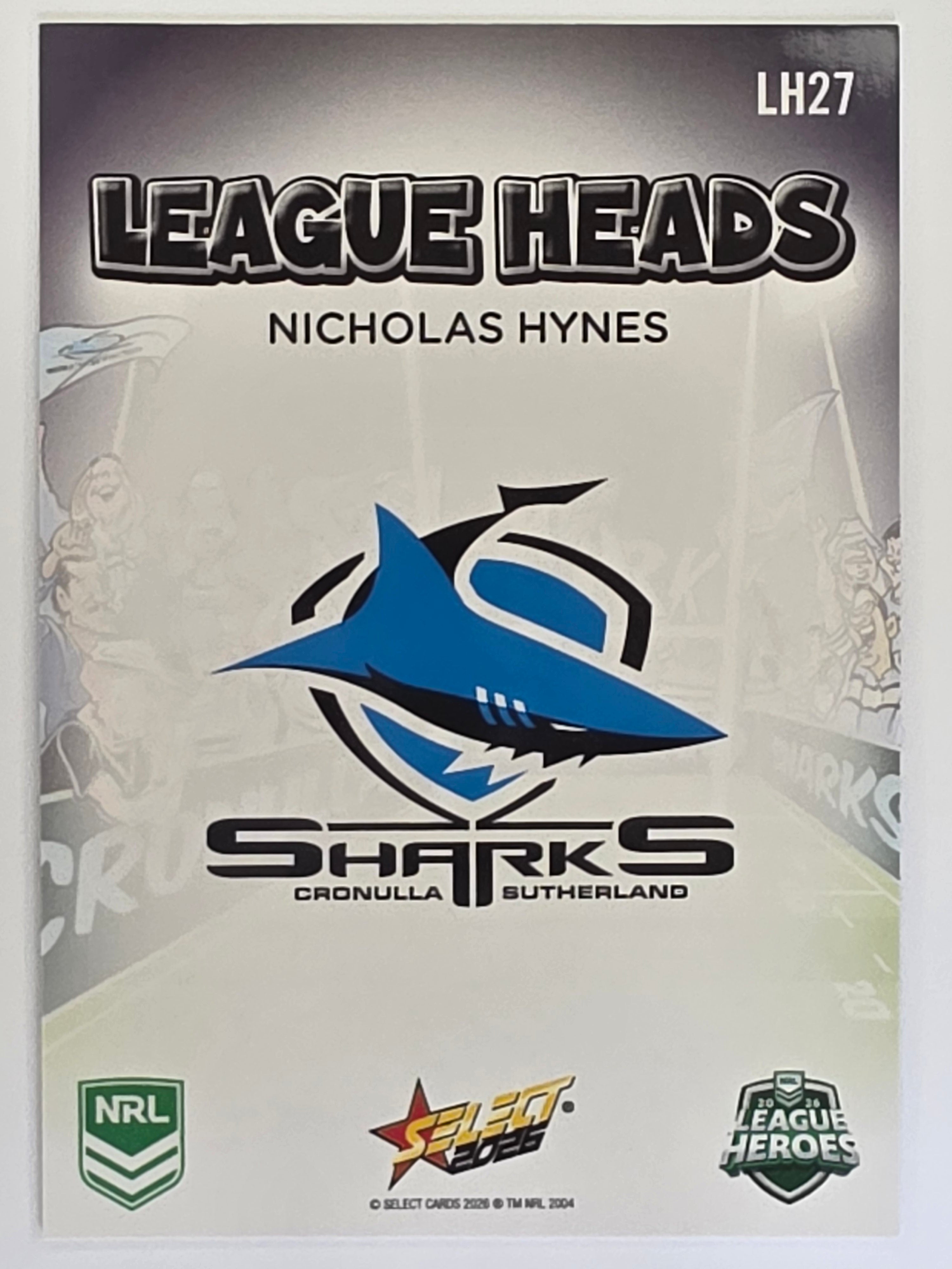 NRL 2026 League Heroes | League Heads | #LH27 | Nicholas Hynes | Cronulla Sharks