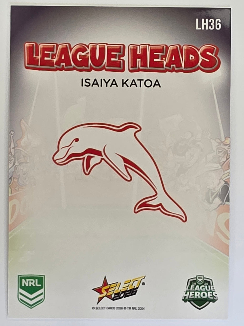 NRL 2026 League Heroes | League Heads | #LH36 | Isaiya Katoa | Dolphins