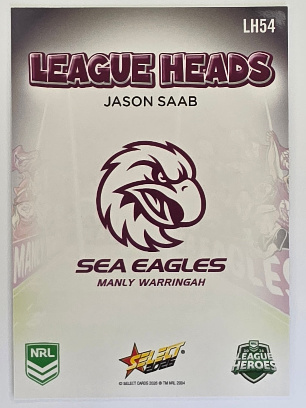 NRL 2026 League Heroes | League Heads | #LH54 | Jason Saab | Manly Sea Eagles