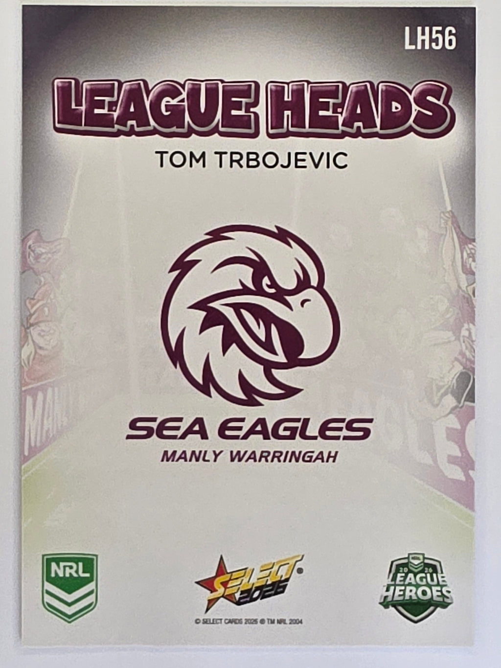 NRL 2026 League Heroes | League Heads | #LH56 | Tom Trbojevic | Manly Sea Eagles