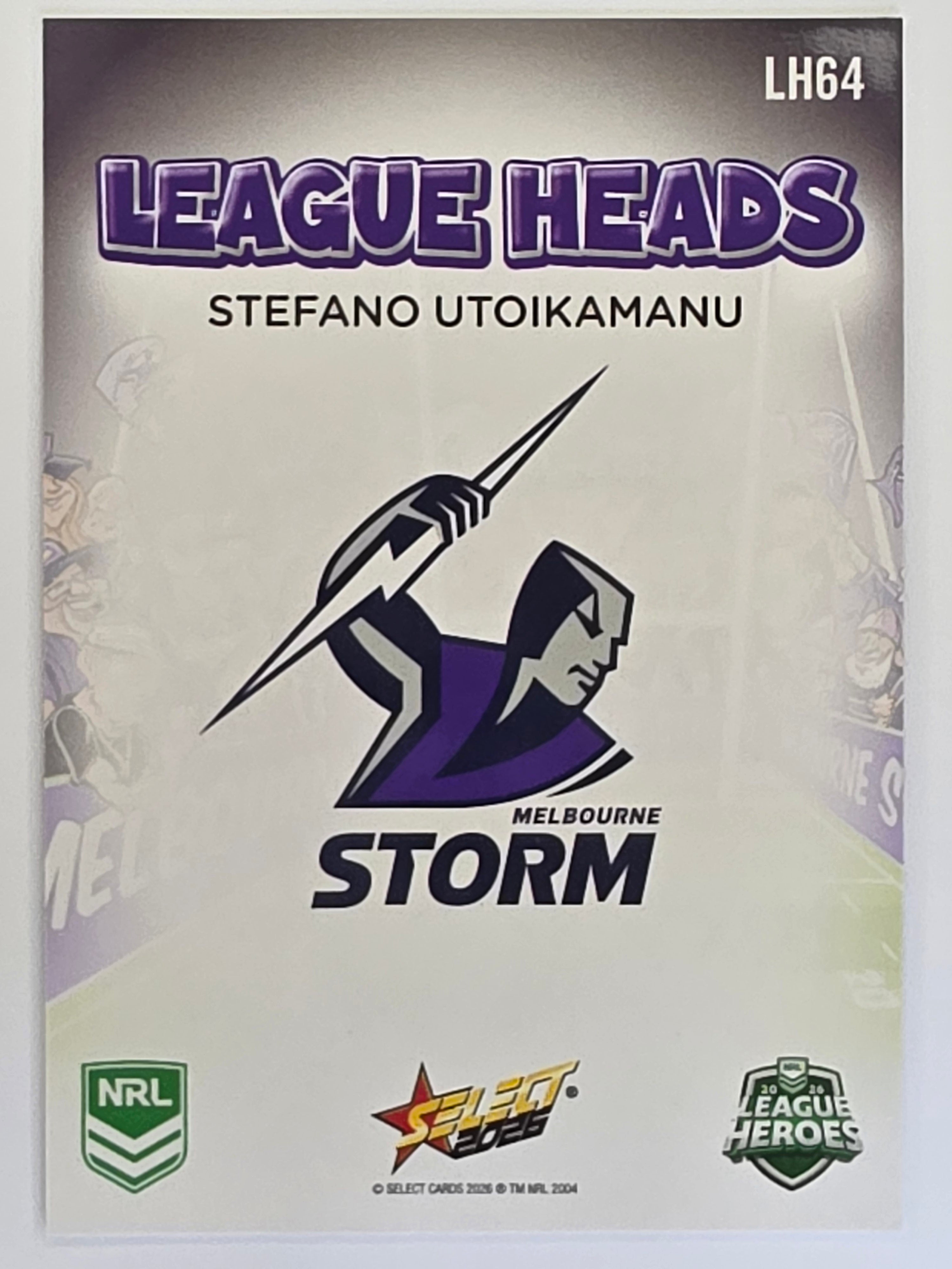 NRL 2026 League Heroes | League Heads | #LH64 | Stefano Utoikamanu | Melbourne Storm