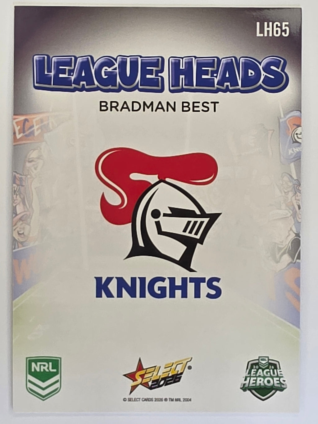 NRL 2026 League Heroes | League Heads | #LH65 | Bradman Best | Newcastle Knights