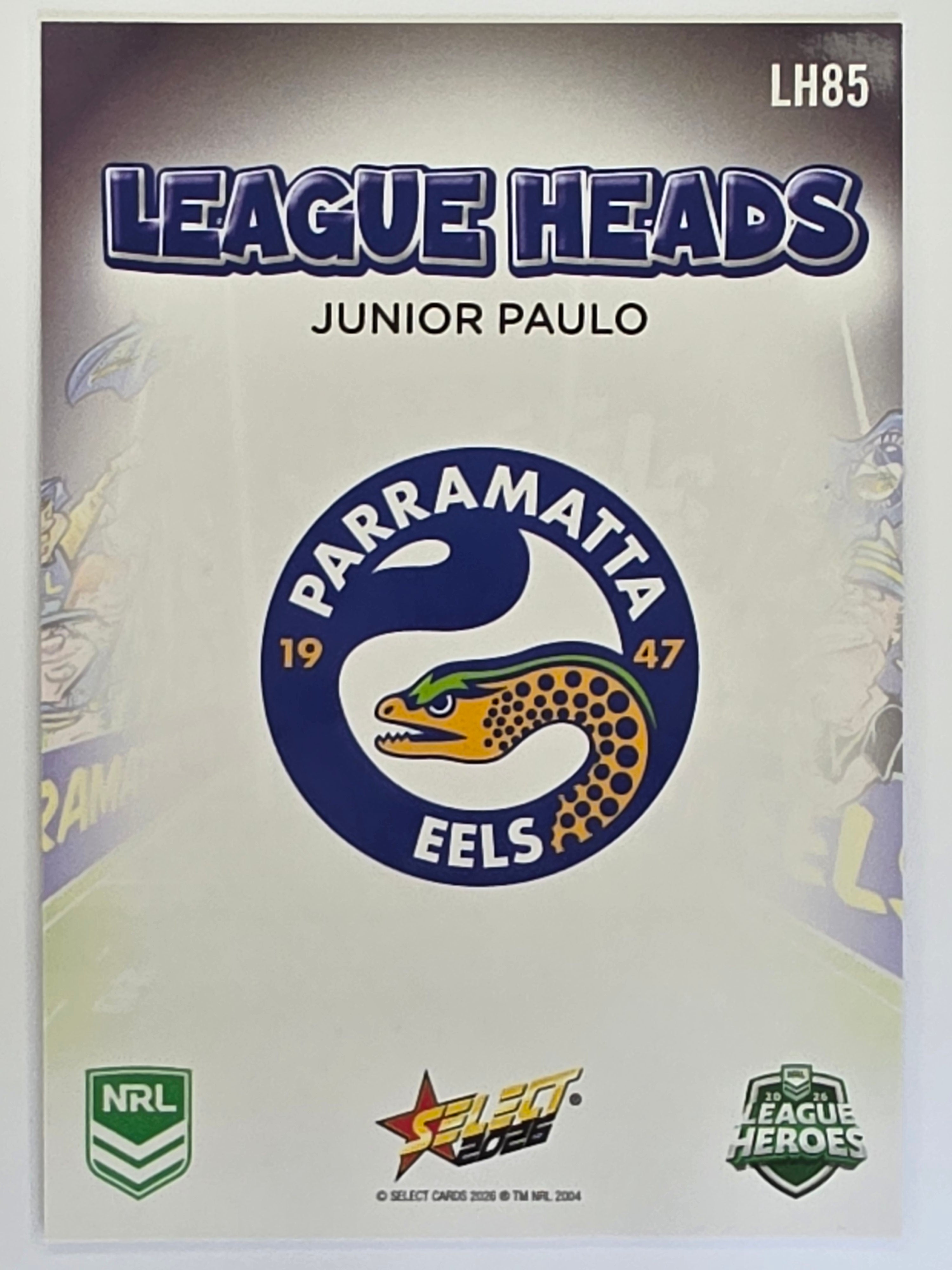 NRL 2026 League Heroes | League Heads | #LH85 | Junior Paulo | Parramatta Eels