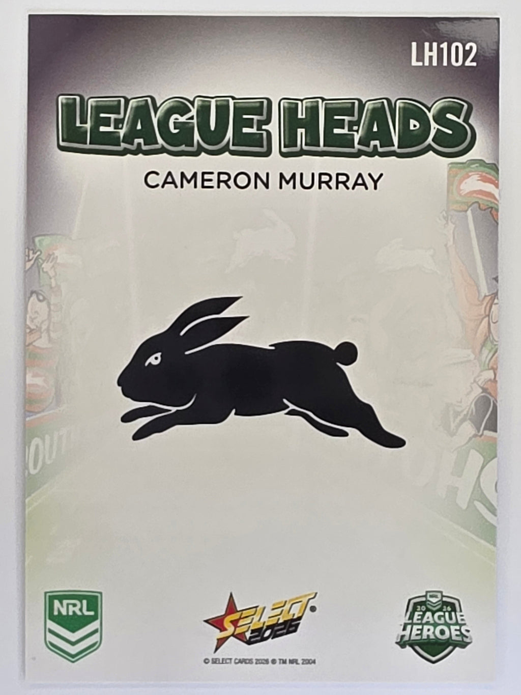 NRL 2026 League Heroes | League Heads | #LH102 | Cameron Murray | South Sydney Rabbitohs