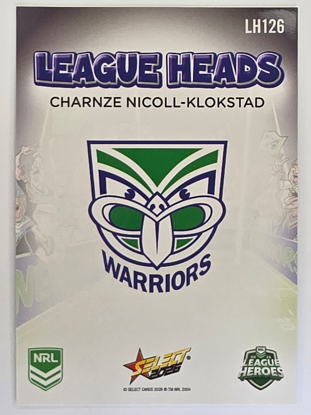 NRL 2026 League Heroes | League Heads | #LH126 | Charnze Nicoll-Klokstad | New Zealand Warriors