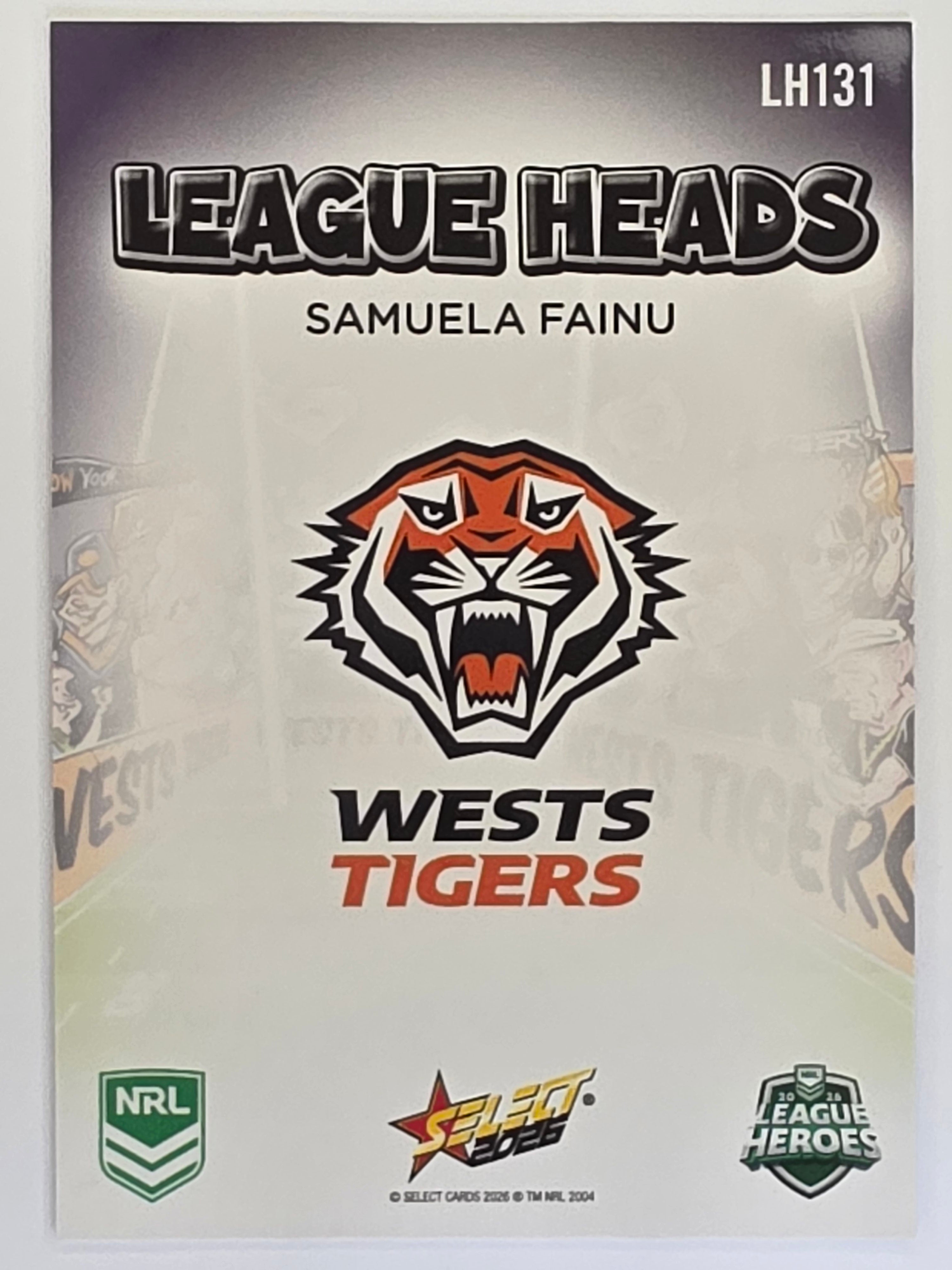 NRL 2026 League Heroes | League Heads | #LH131 | Samuela Fainu | Wests Tigers