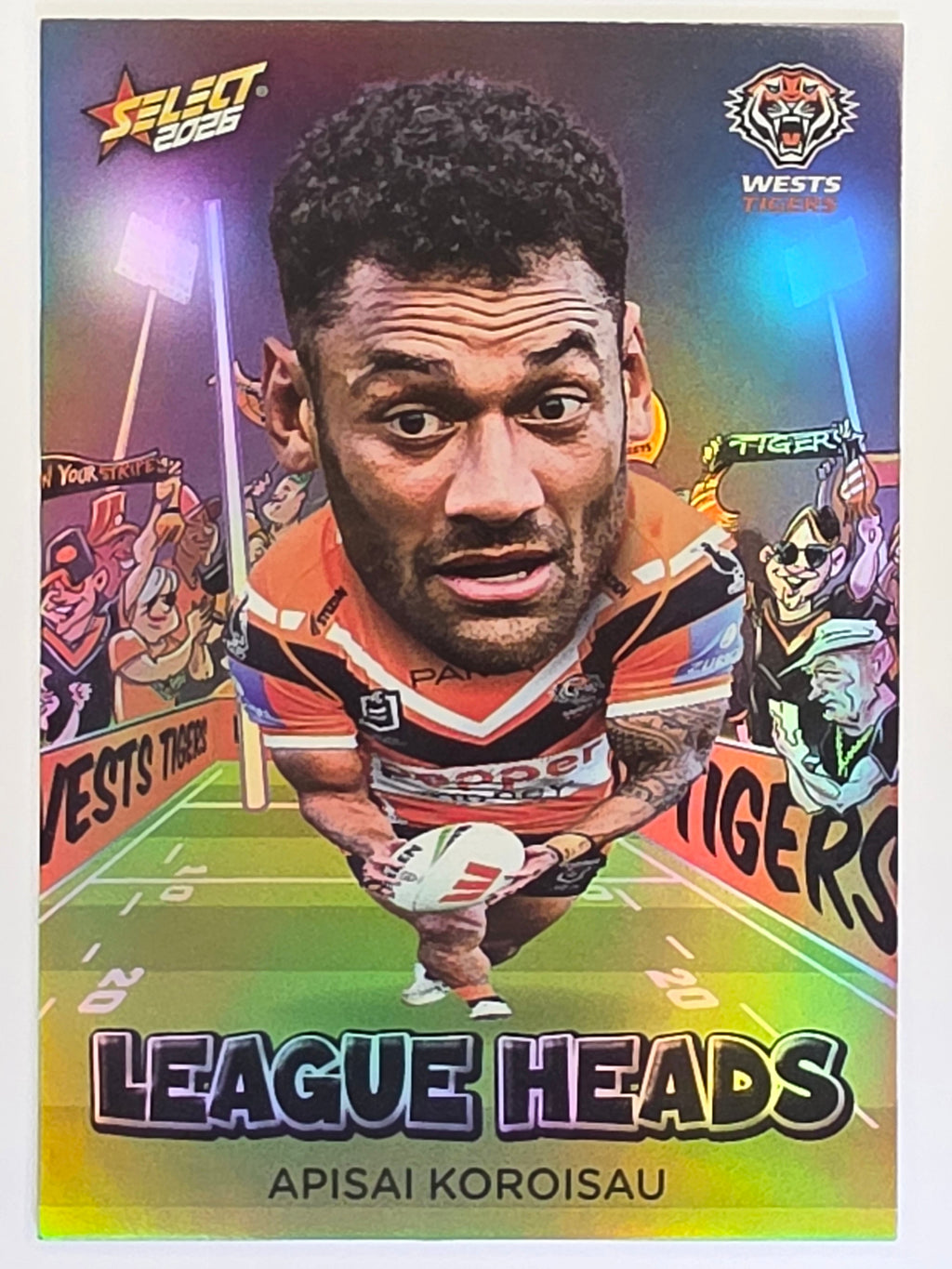 NRL 2026 League Heroes | League Heads | #LH132 | Apisai Koroisau | Wests Tigers