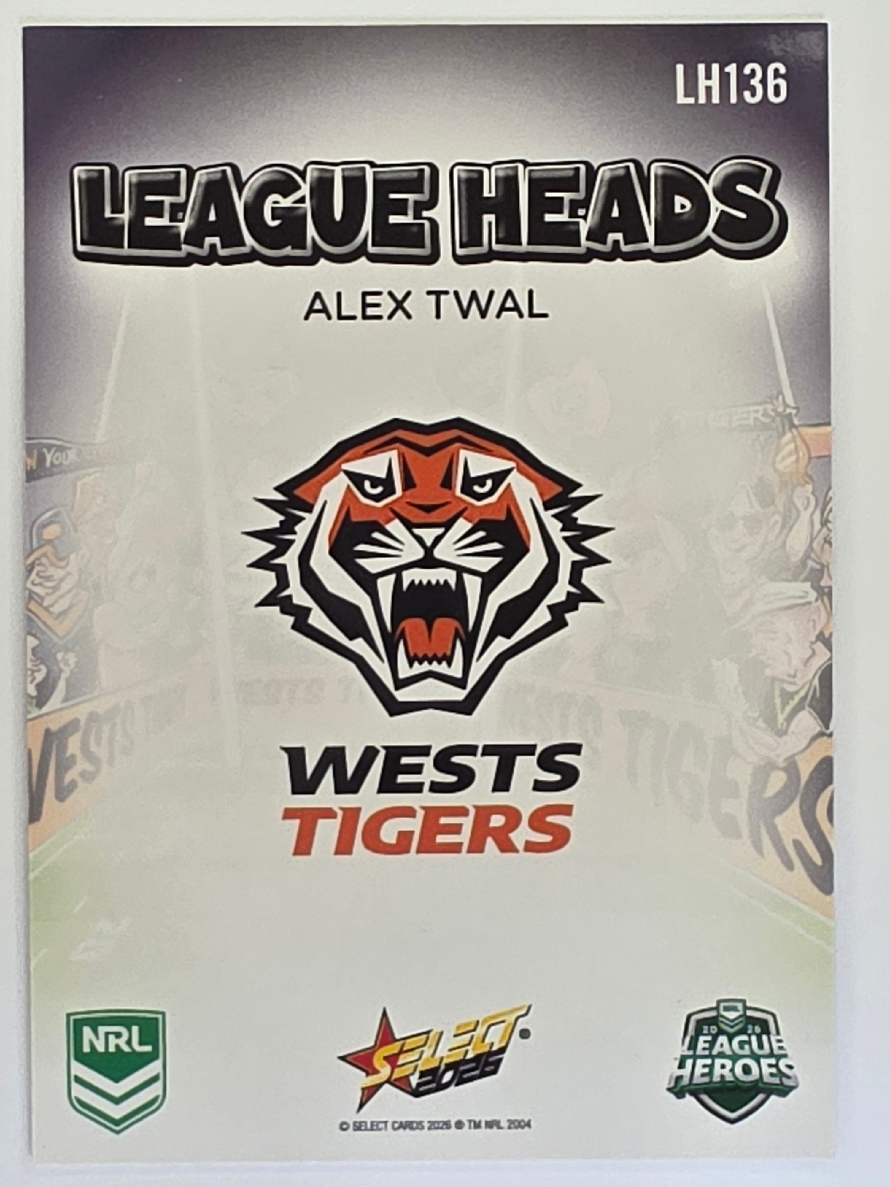 NRL 2026 League Heroes | League Heads | #LH136 | Alex Twal | Wests Tigers