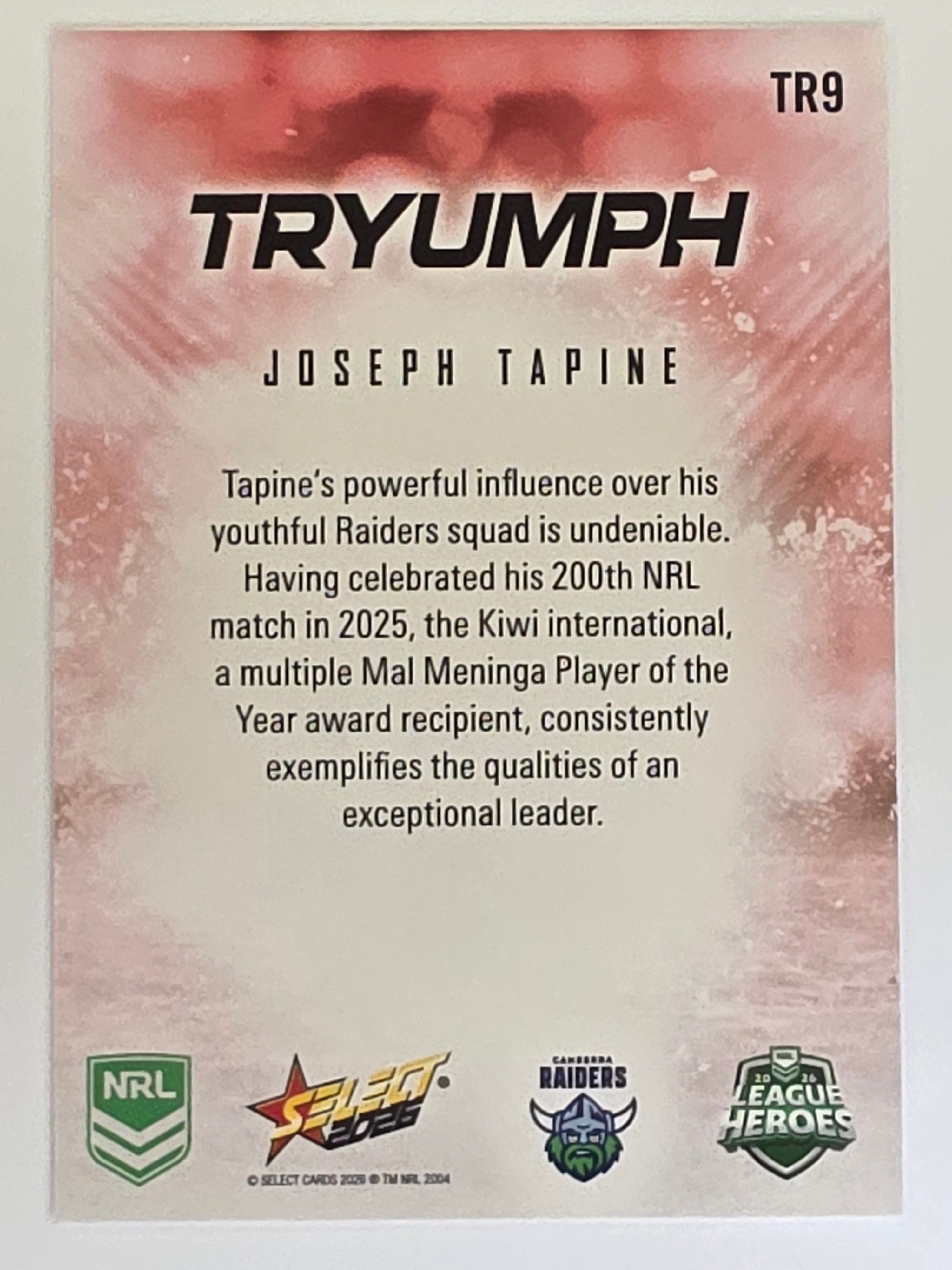 NRL 2026 League Heroes | Tryumph | #TR9 | Joseph Tapine | Canberra Raiders