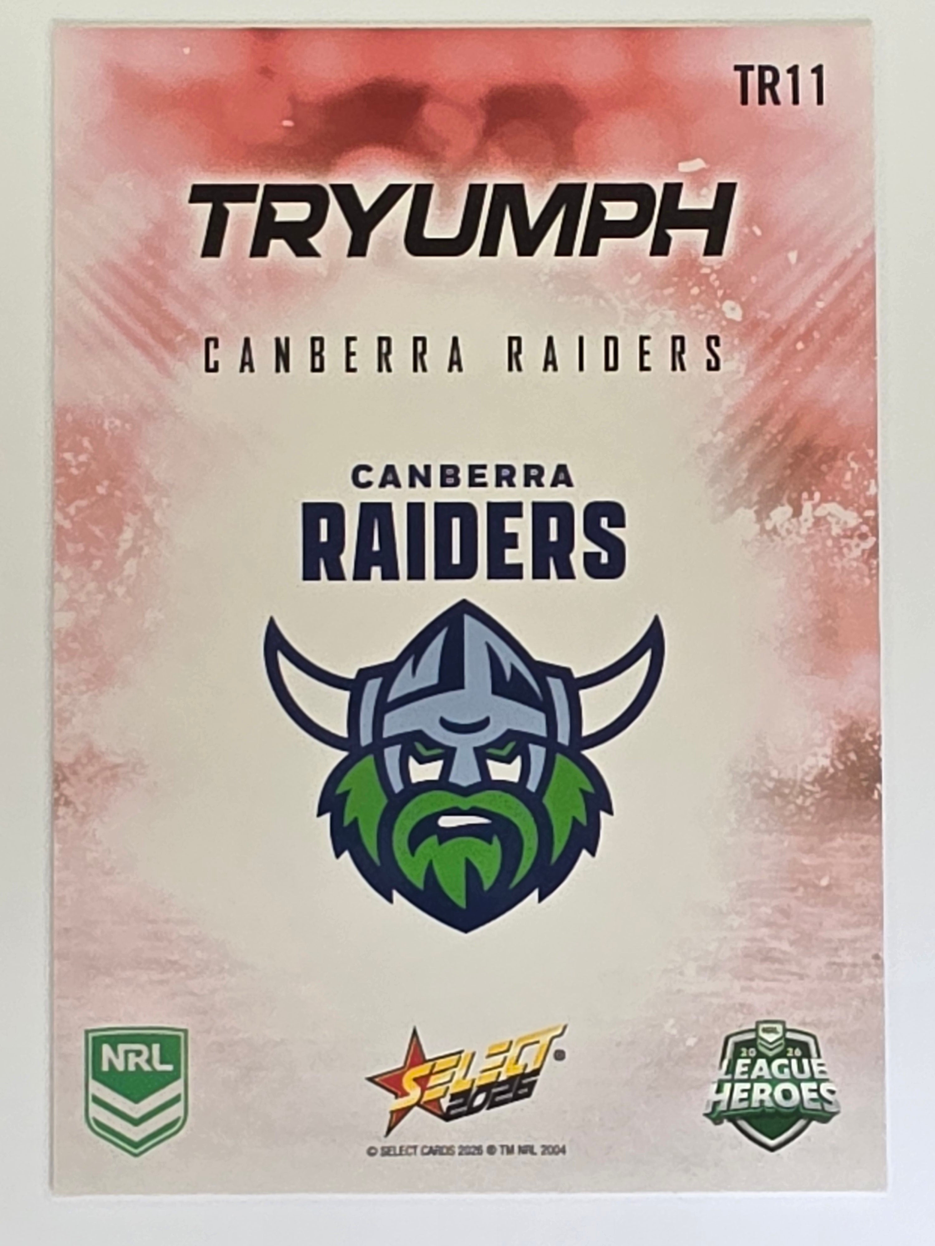 NRL 2026 League Heroes | Tryumph | #TR11 | Team | Canberra Raiders