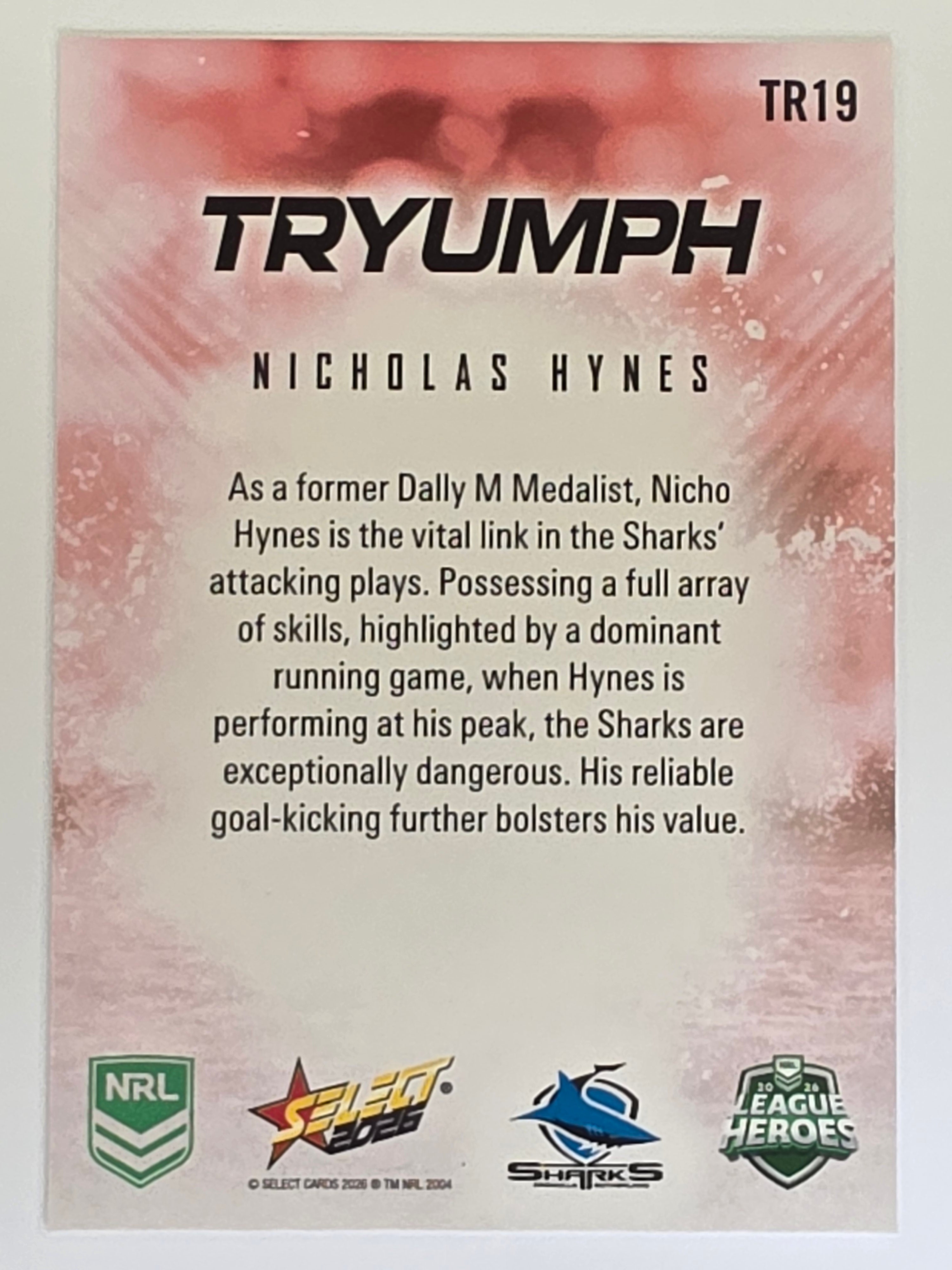 NRL 2026 League Heroes | Tryumph | #TR19 | Nicholas Hynes | Cronulla Sharks