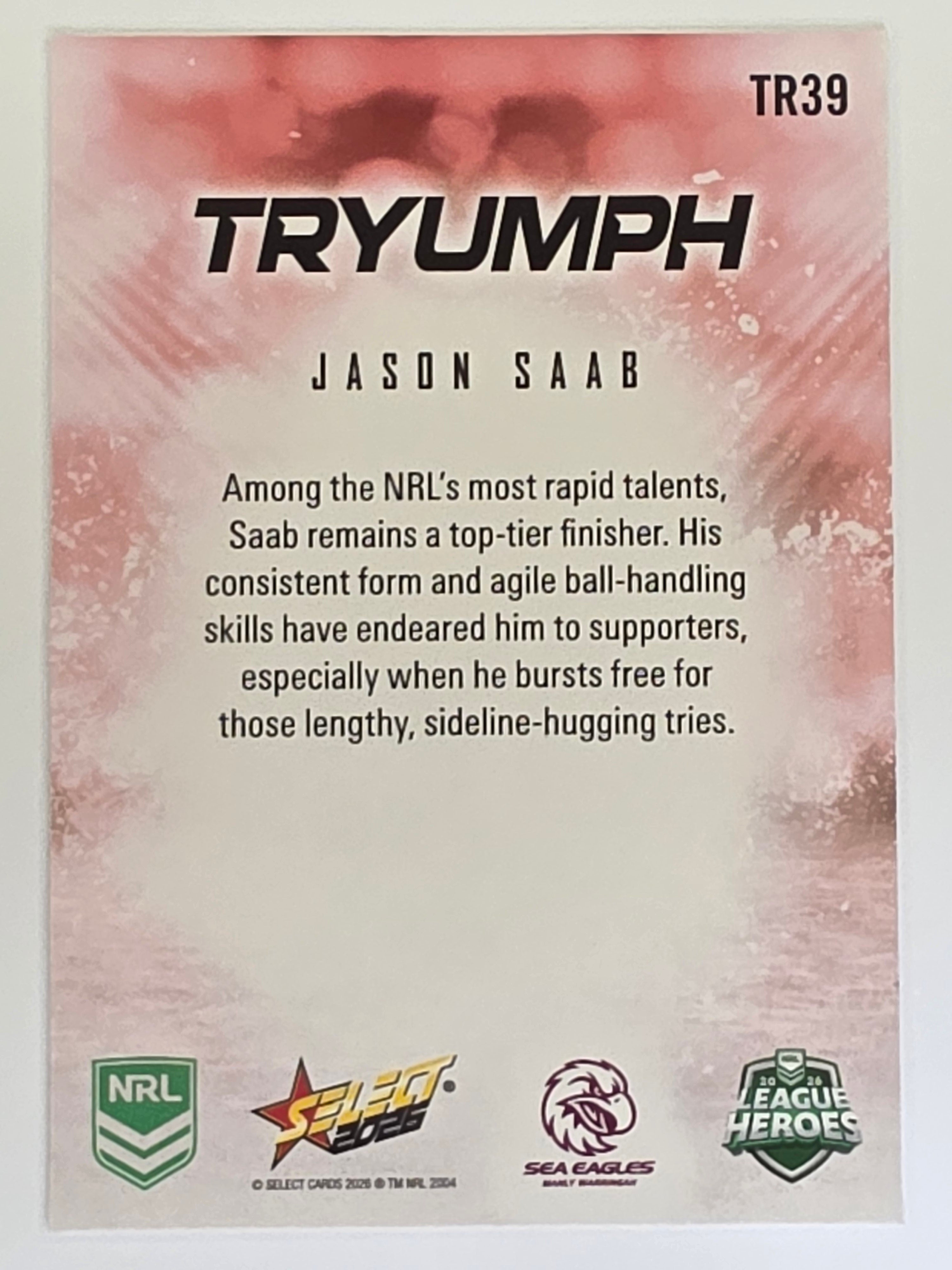 NRL 2026 League Heroes | Tryumph | #TR39 | Jason Saab | Manly Sea Eagles