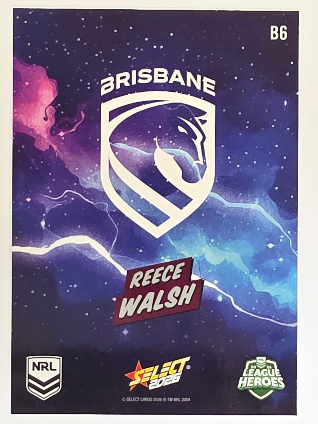 NRL 2026 League Heroes | Bang | #B6 | Reece Walsh | Brisbane Broncos