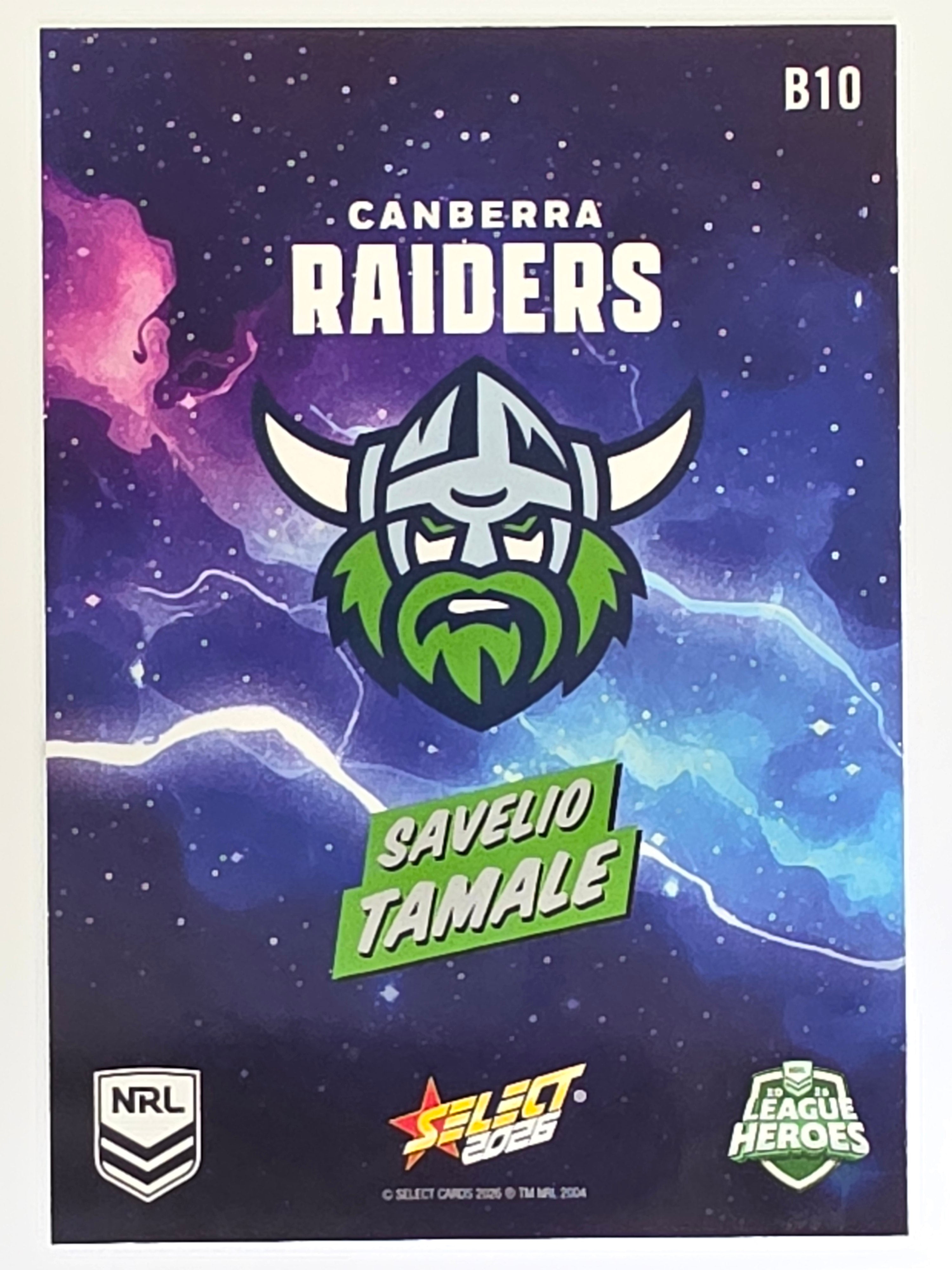 NRL 2026 League Heroes | Bang | #B10 | Savelio Tamale | Canberra Raiders