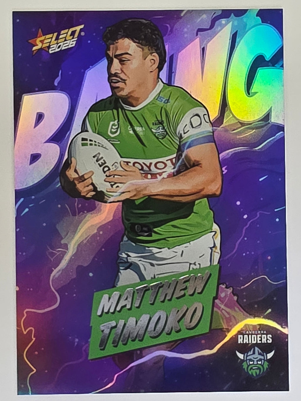 NRL 2026 League Heroes | Bang | #B11 | Matthew Timoko | Canberra Raiders