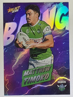 NRL 2026 League Heroes | Bang | #B11 | Matthew Timoko | Canberra Raiders
